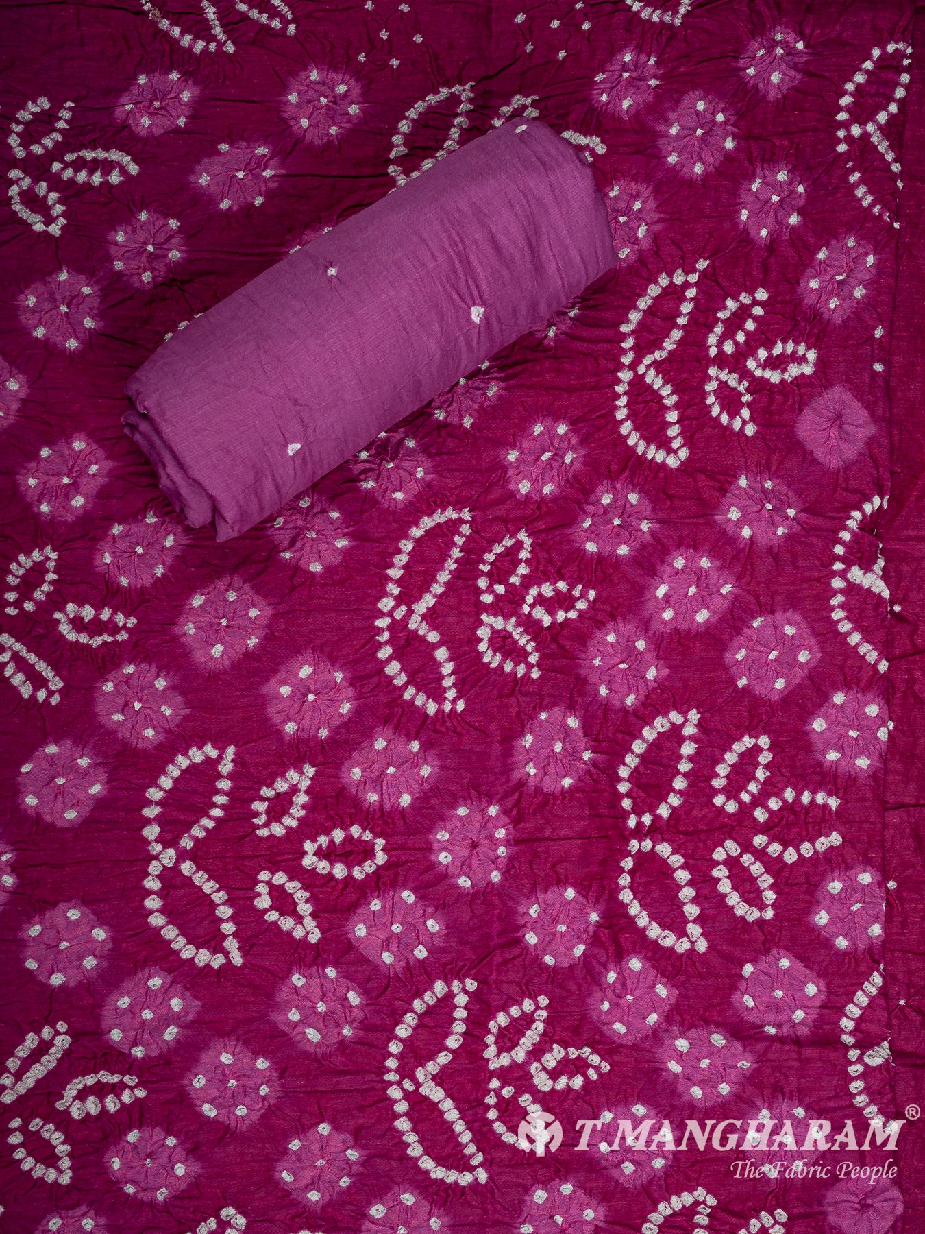Pink Cotton Chudidhar Fabric Set - EH1993