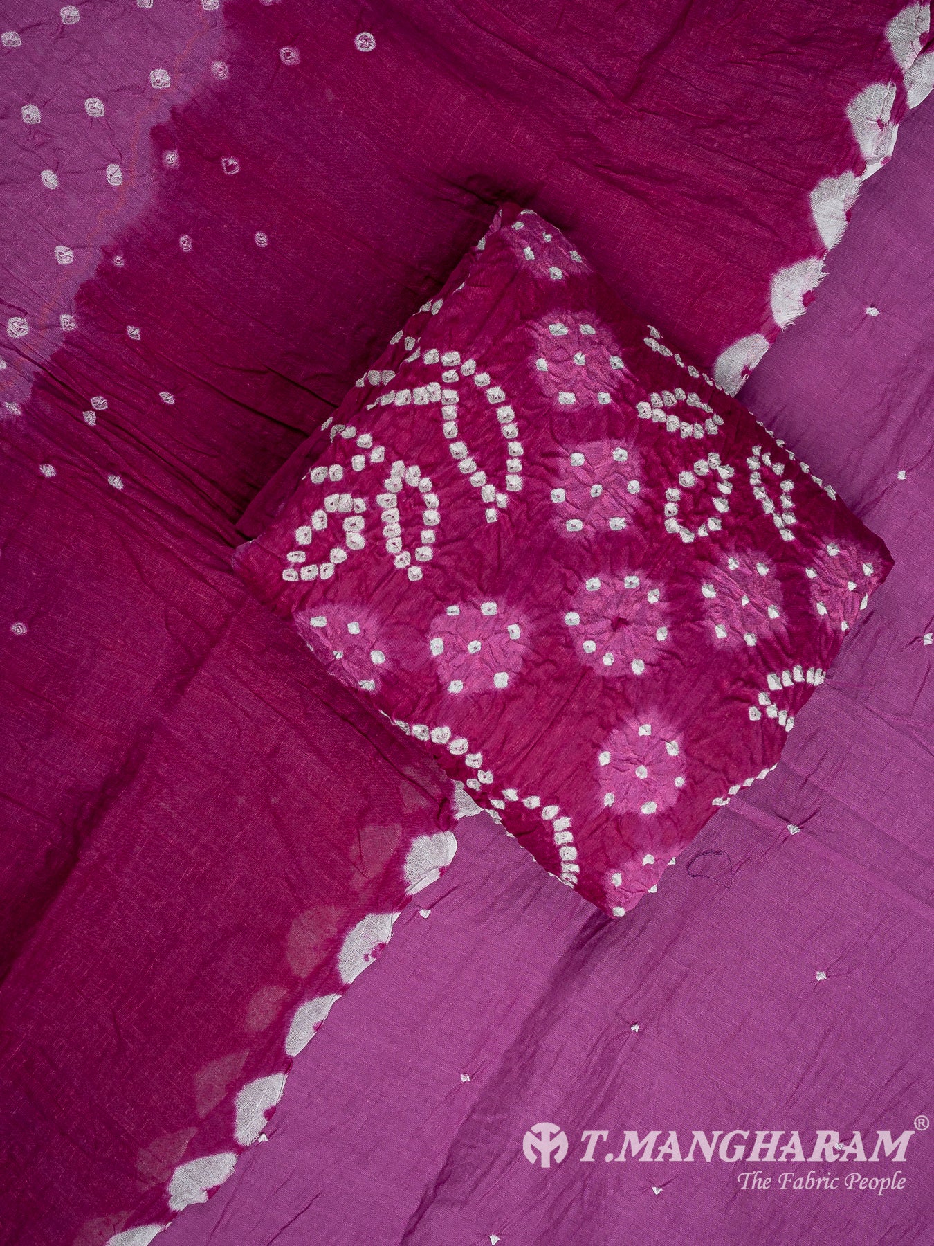 Pink Cotton Chudidhar Fabric Set - EH1993