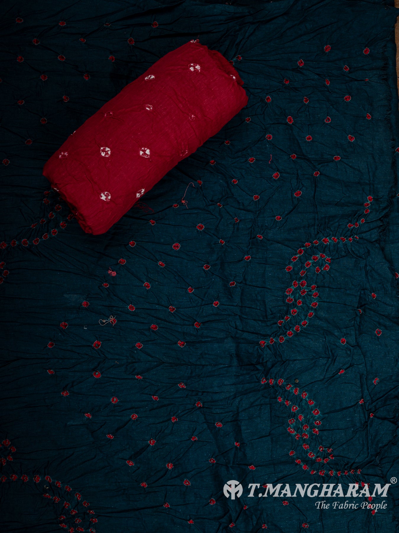Blue Cotton Chudidhar Fabric Set - EH1986