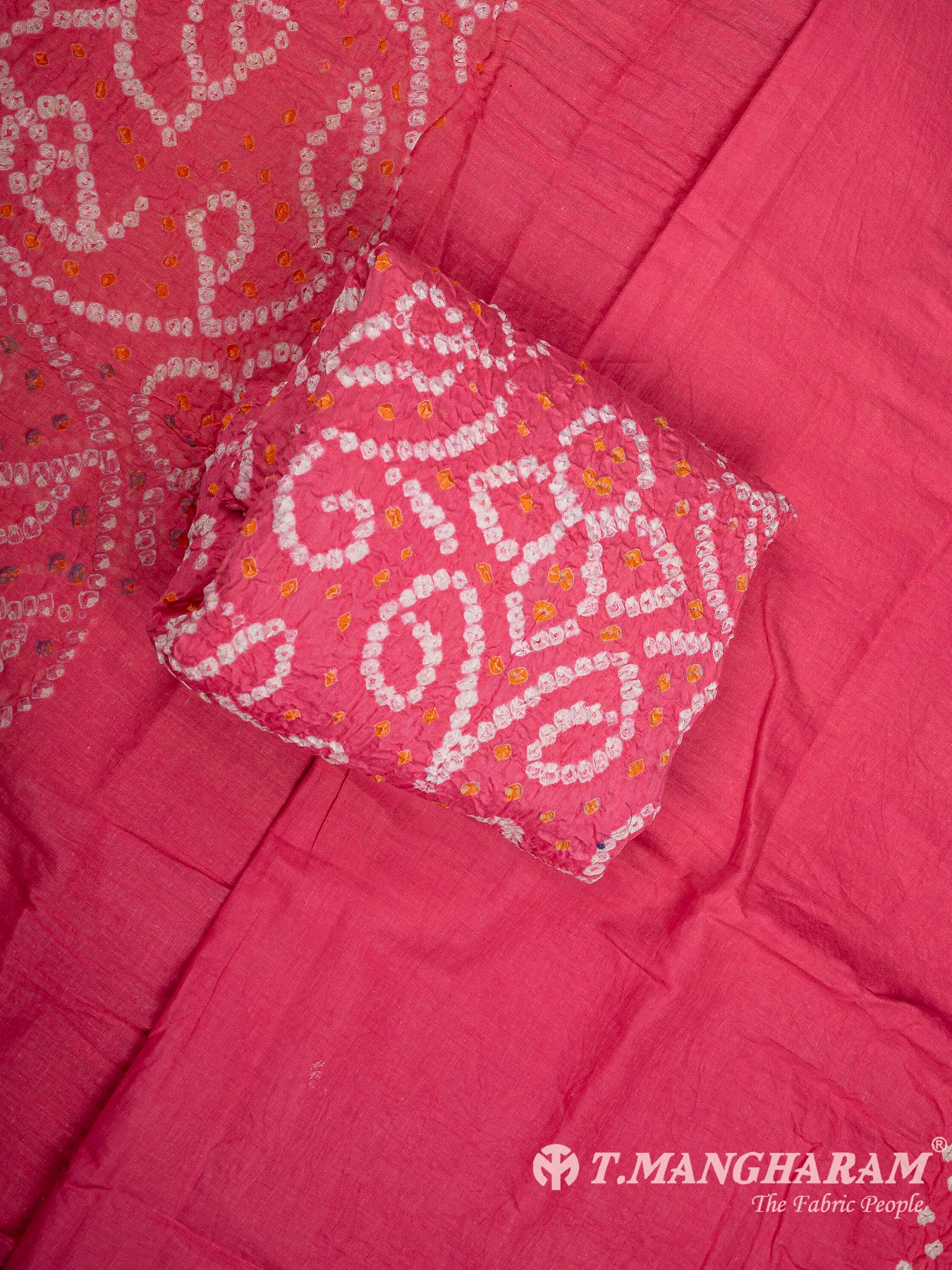 Pink Cotton Chudidhar Fabric Set - EH2023