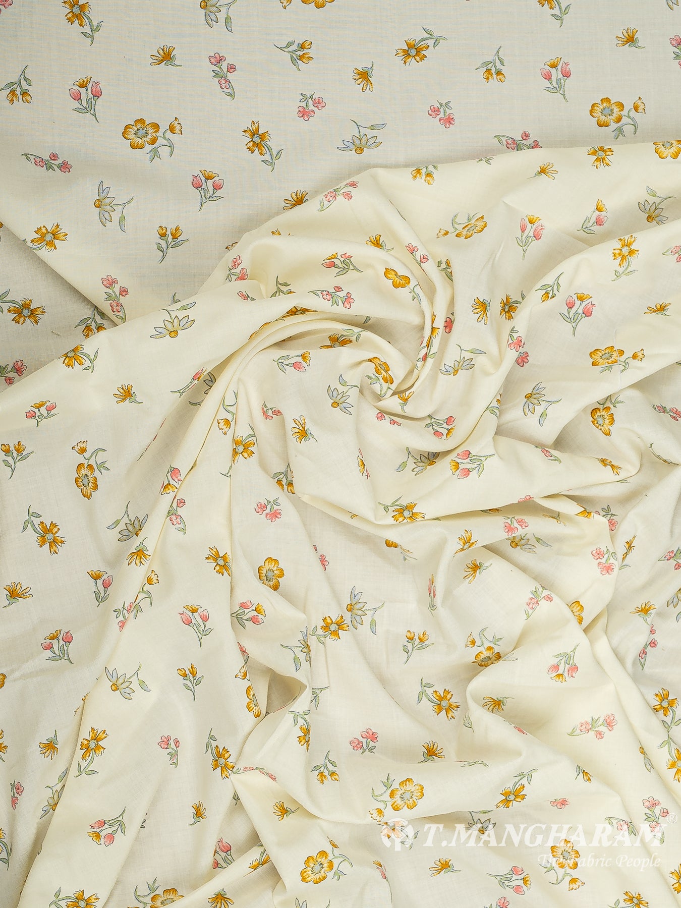 Yellow Bizzy Lizzy Cotton Fabric - EB9363