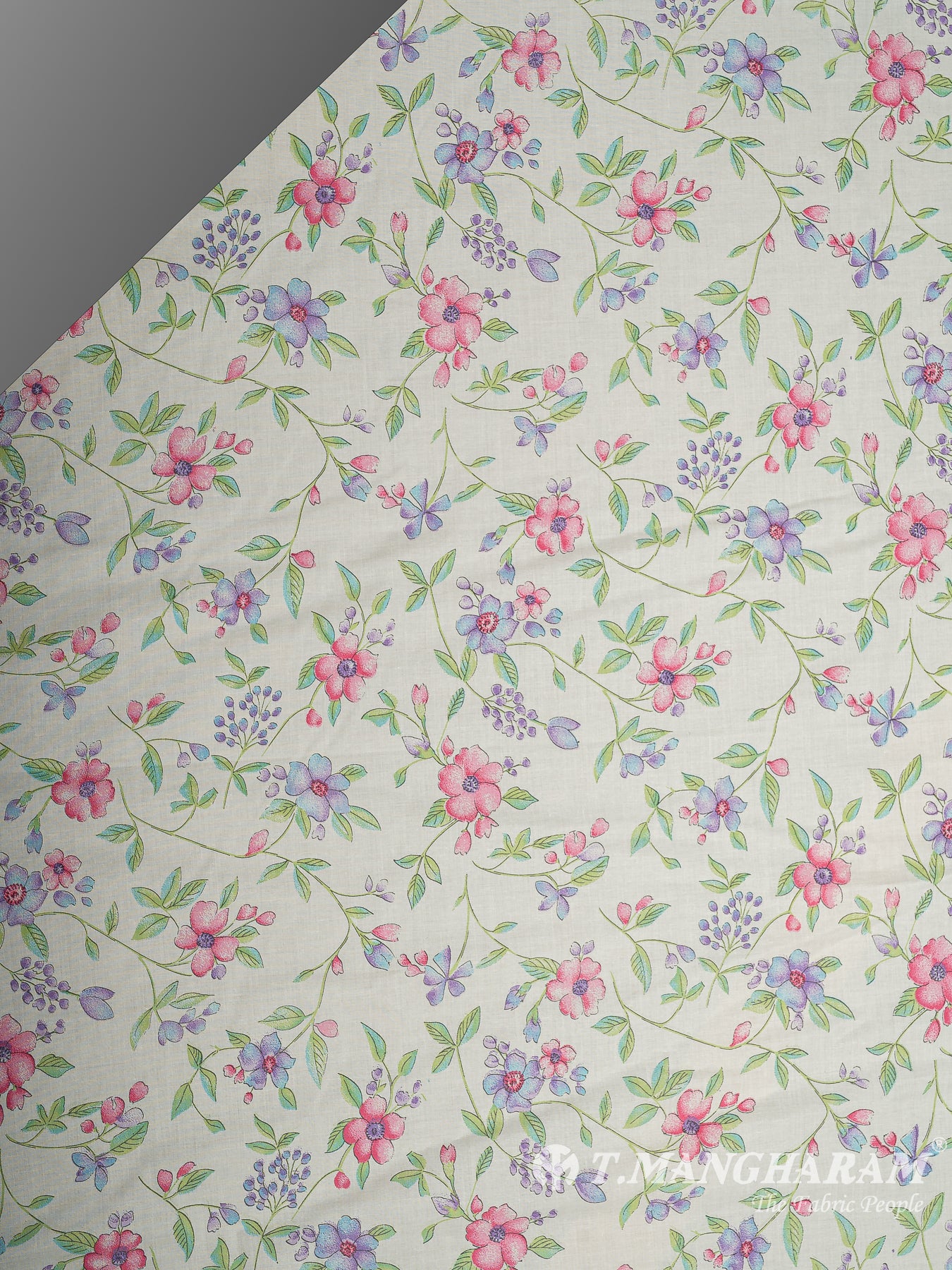 Cream Bizzy Lizzy Cotton Fabric - EB9366