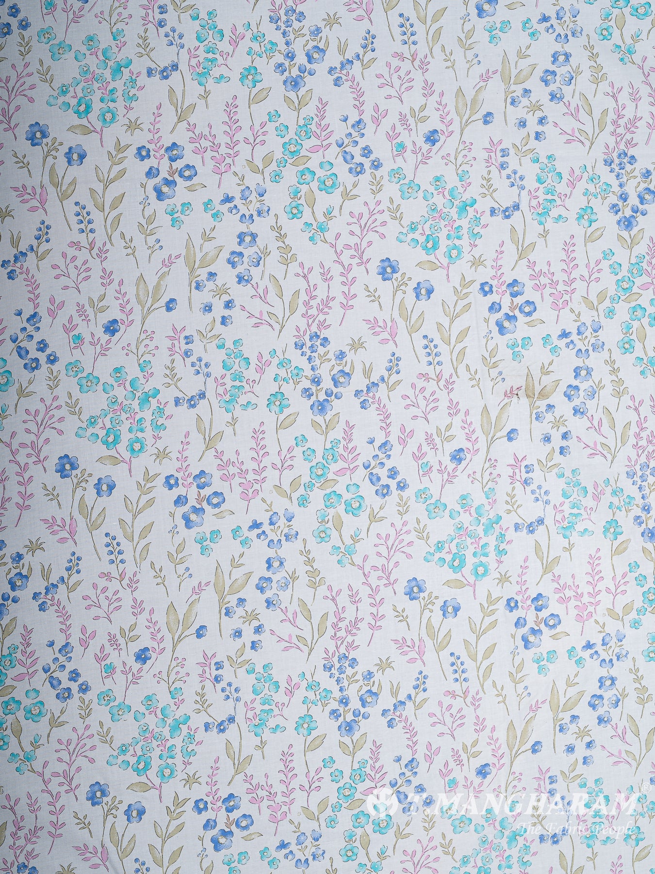 White Bizzy Lizzy Cotton Fabric - EB9364