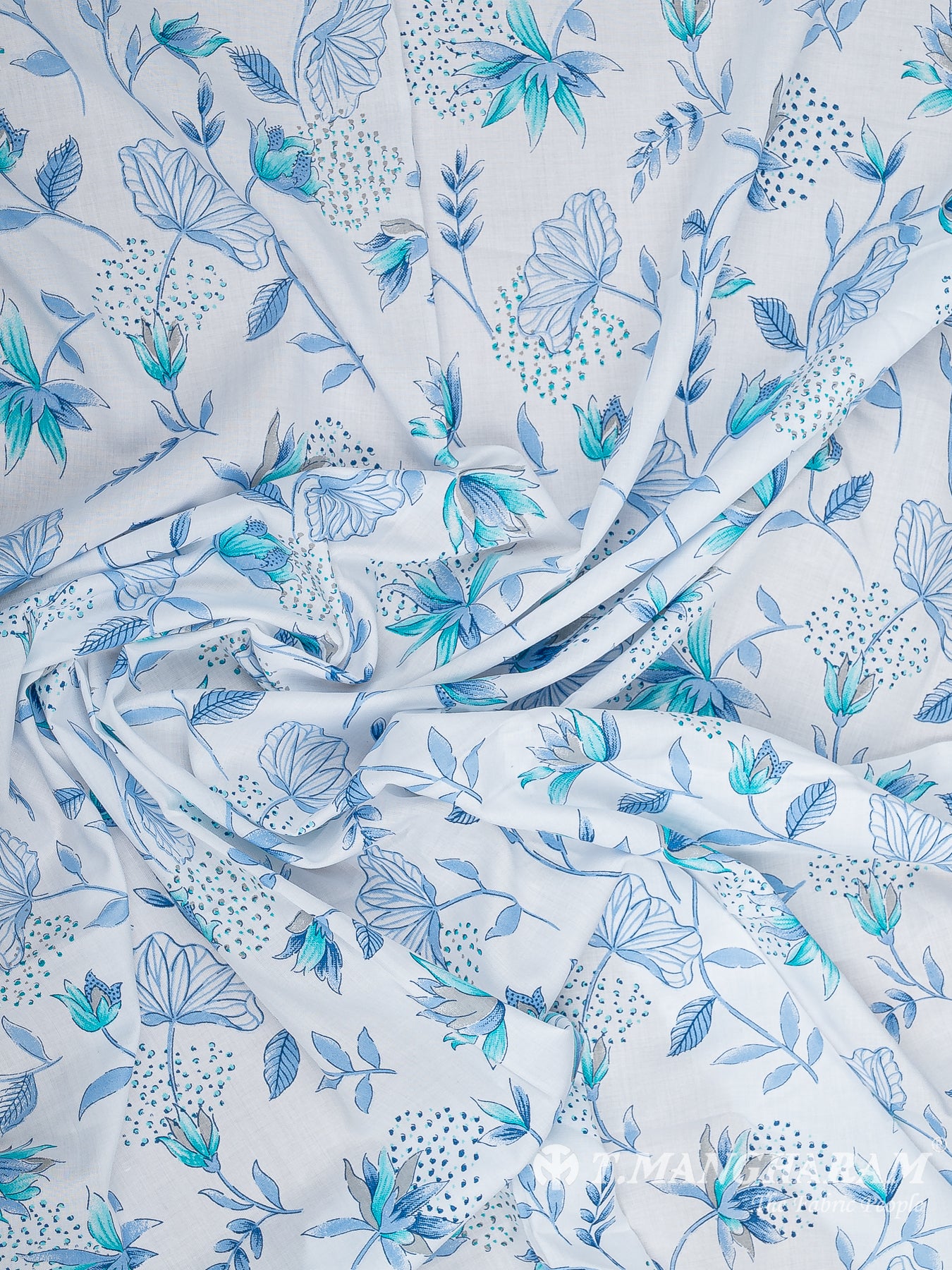 White Bizzy Lizzy Cotton Fabric - EB9357