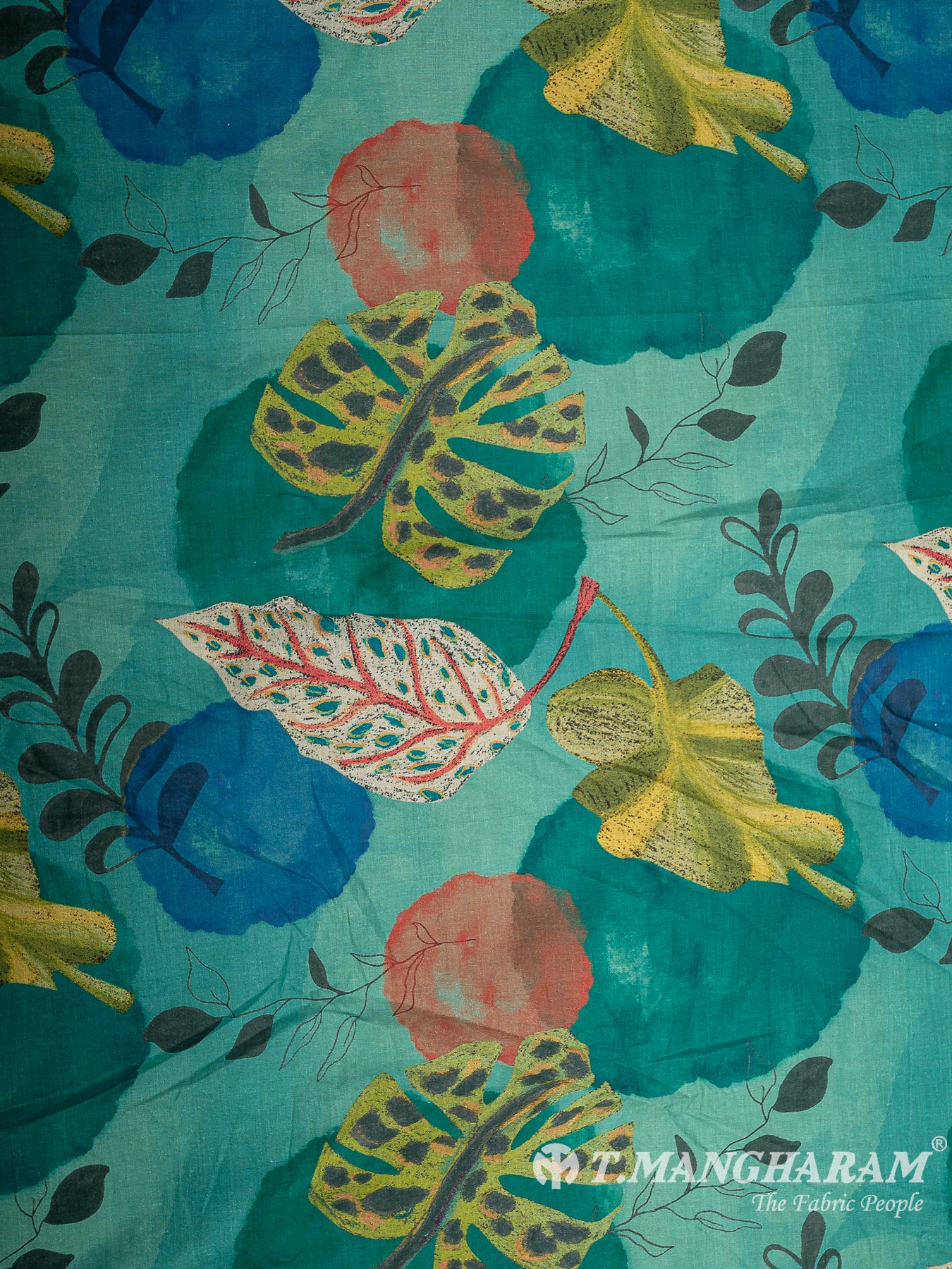 Green Cotton Fabric - EB9401