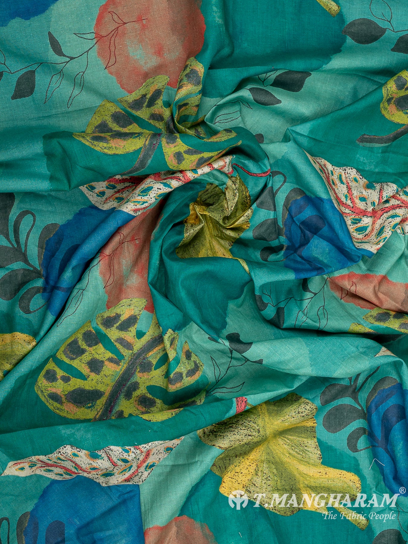 Green Cotton Fabric - EB9401