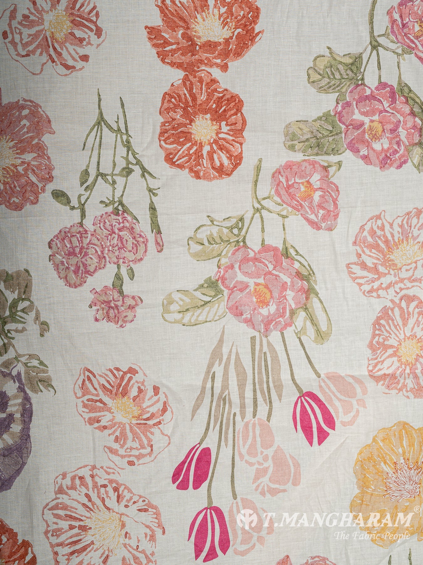 White Cotton Fabric - EB9406
