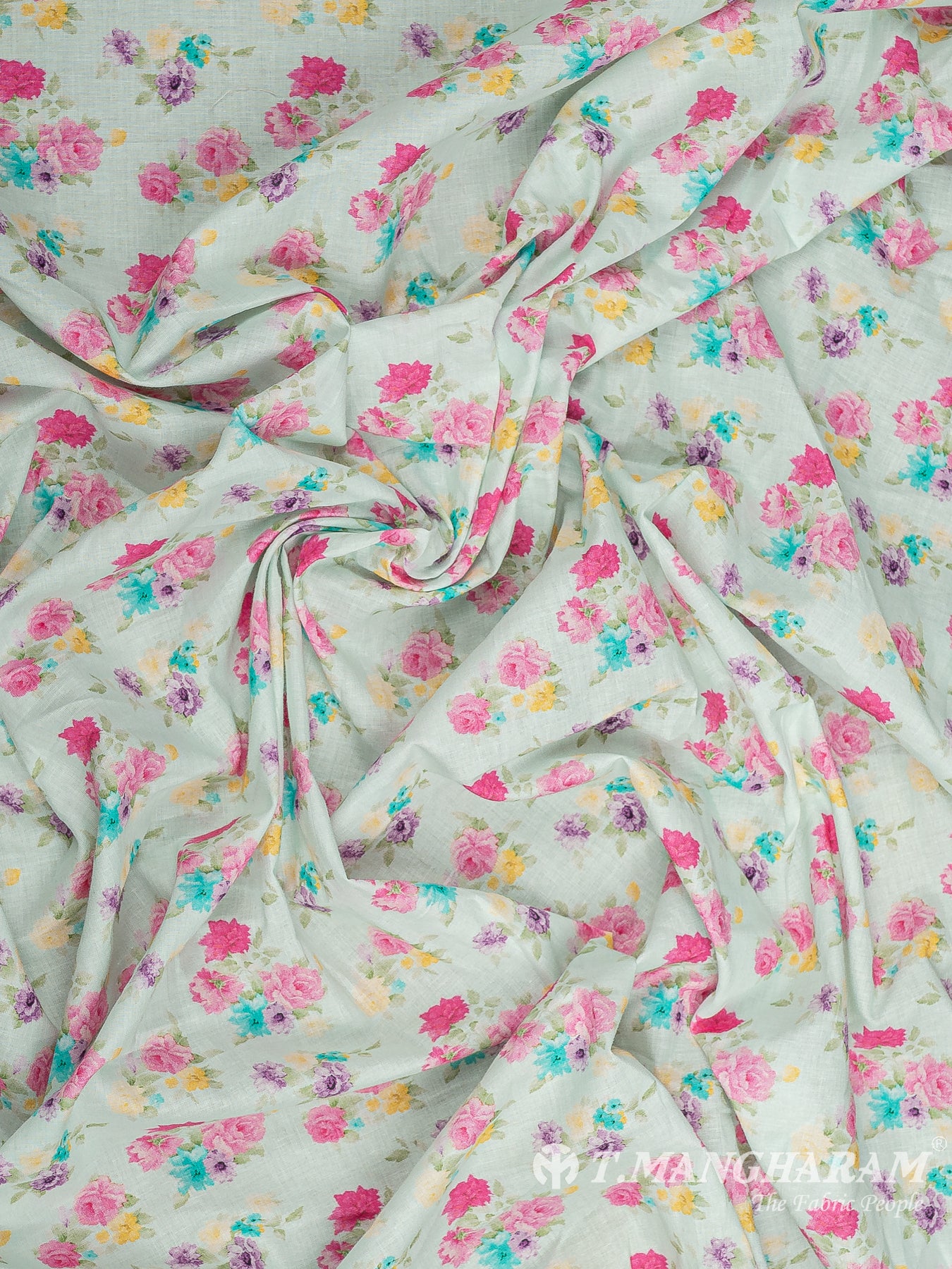 Green Cotton Fabric - EB9407