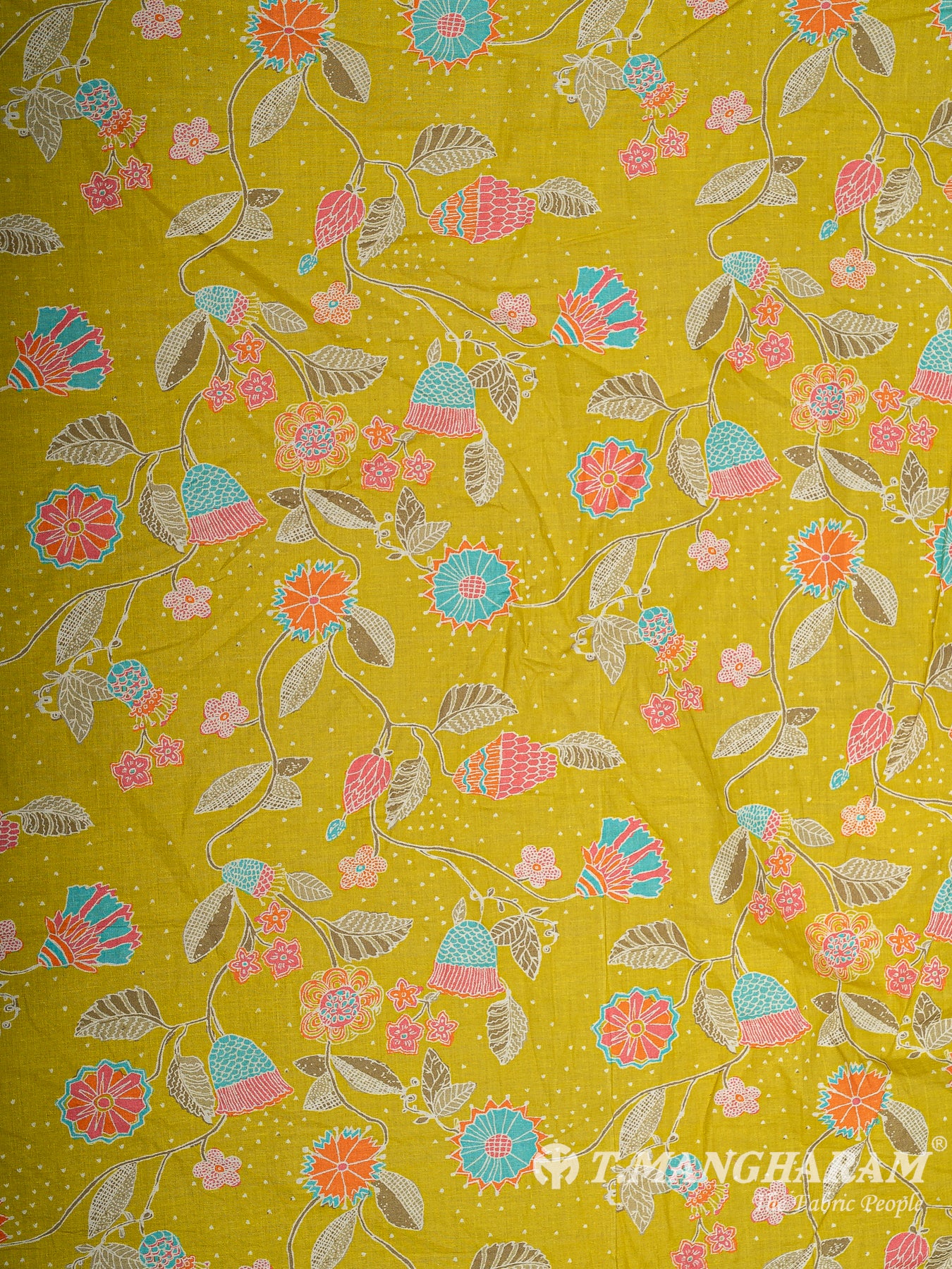 Green Cotton Fabric - EB9408