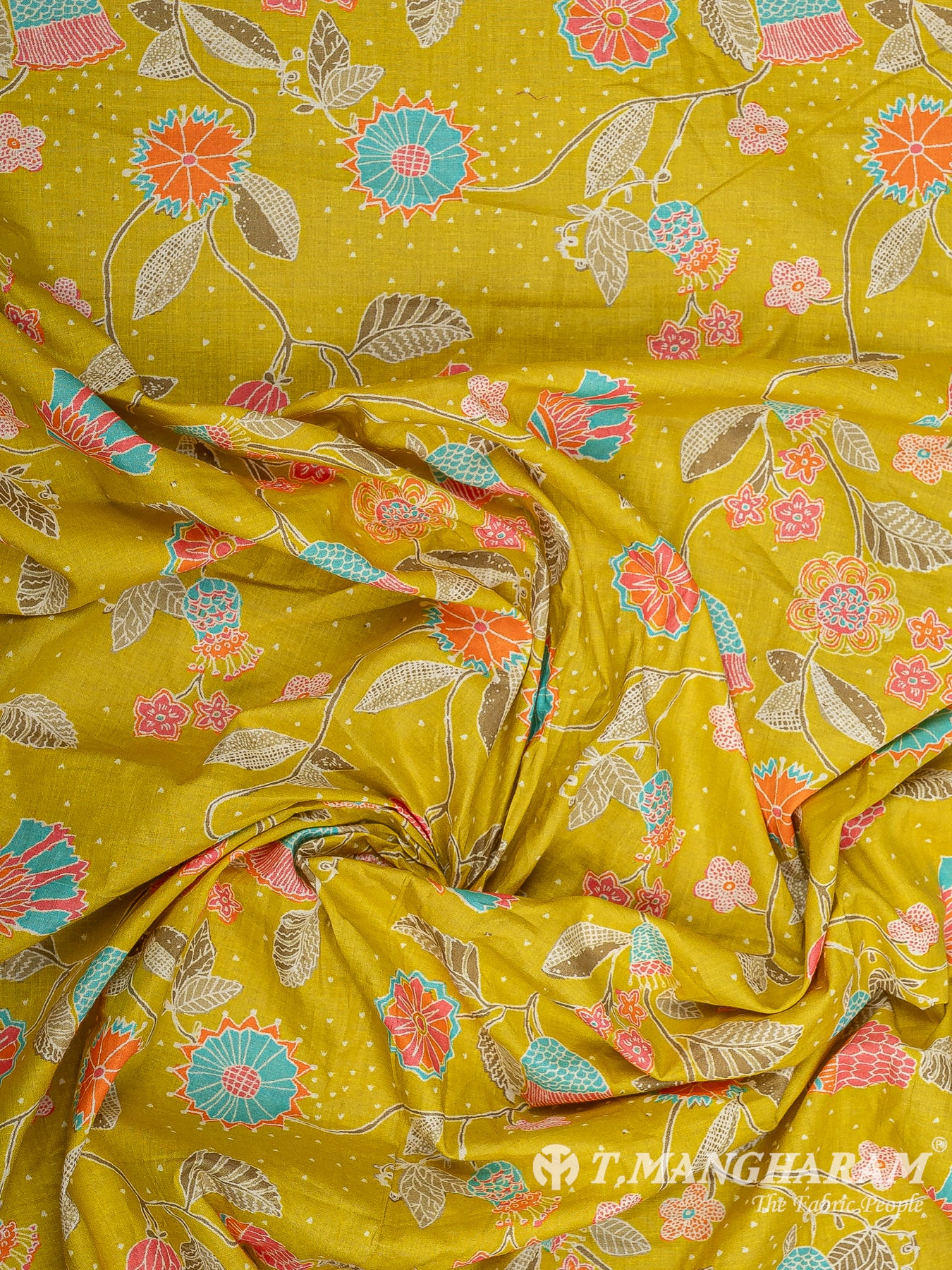 Green Cotton Fabric - EB9408