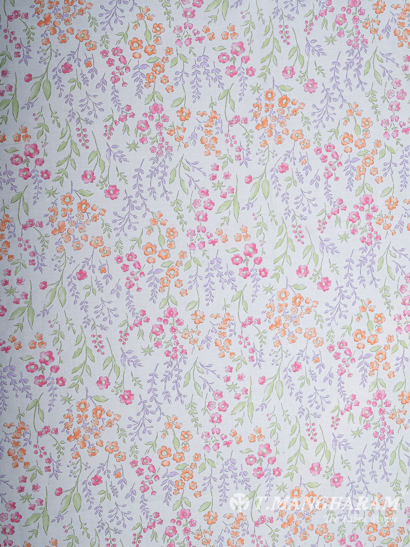 White Bizzy Lizzy Cotton Fabric - EB9359