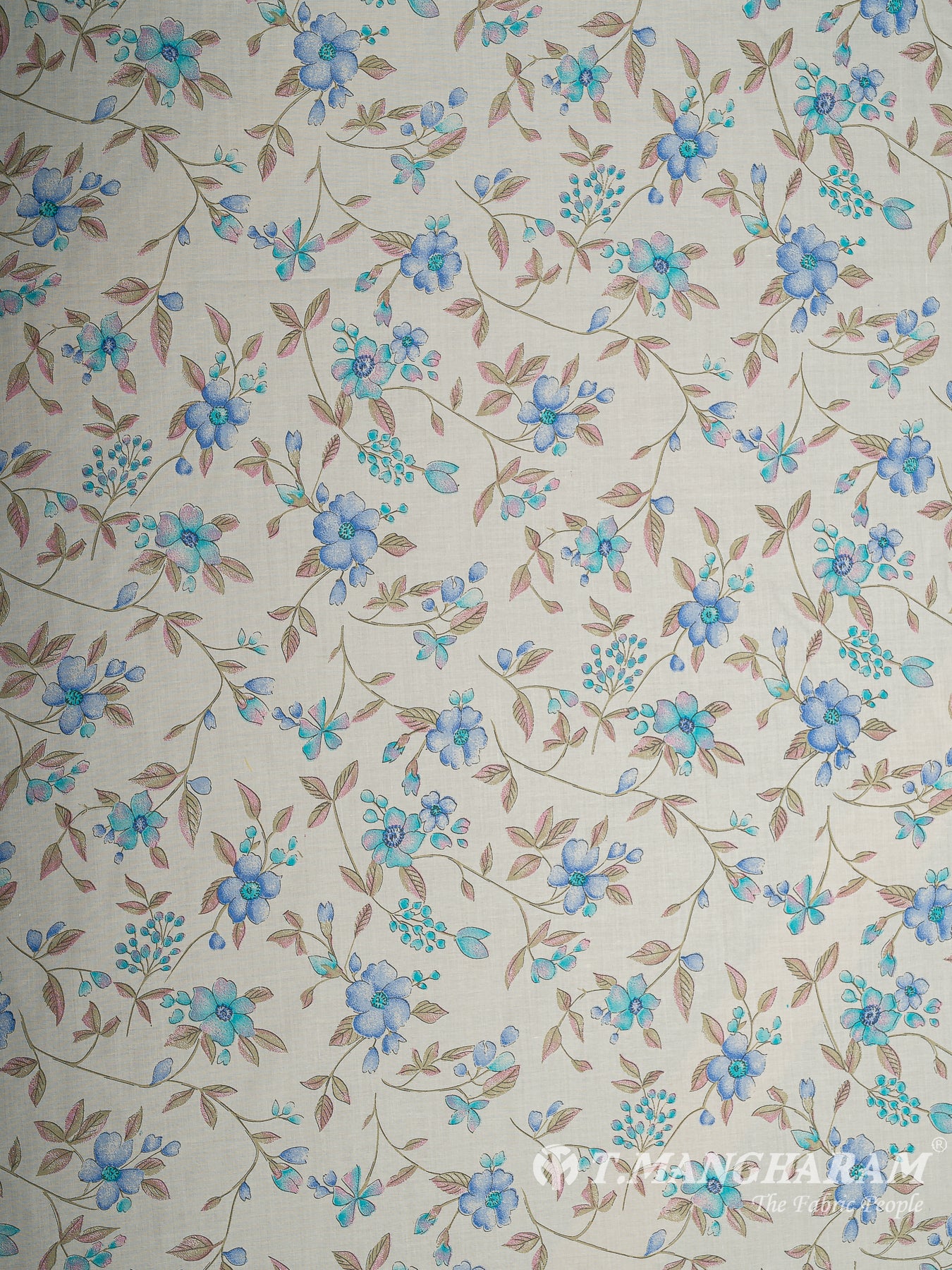 Cream Bizzy Lizzy Cotton Fabric - EB9365