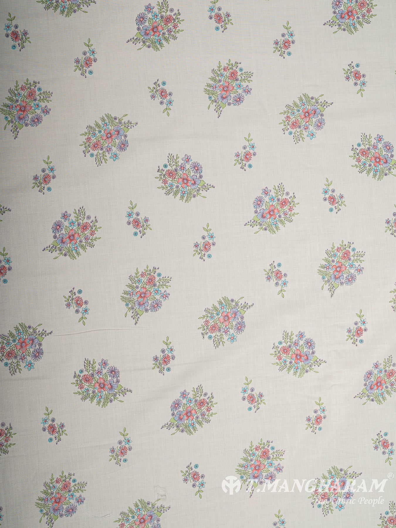 Cream Bizzy Lizzy Cotton Fabric - EB9358