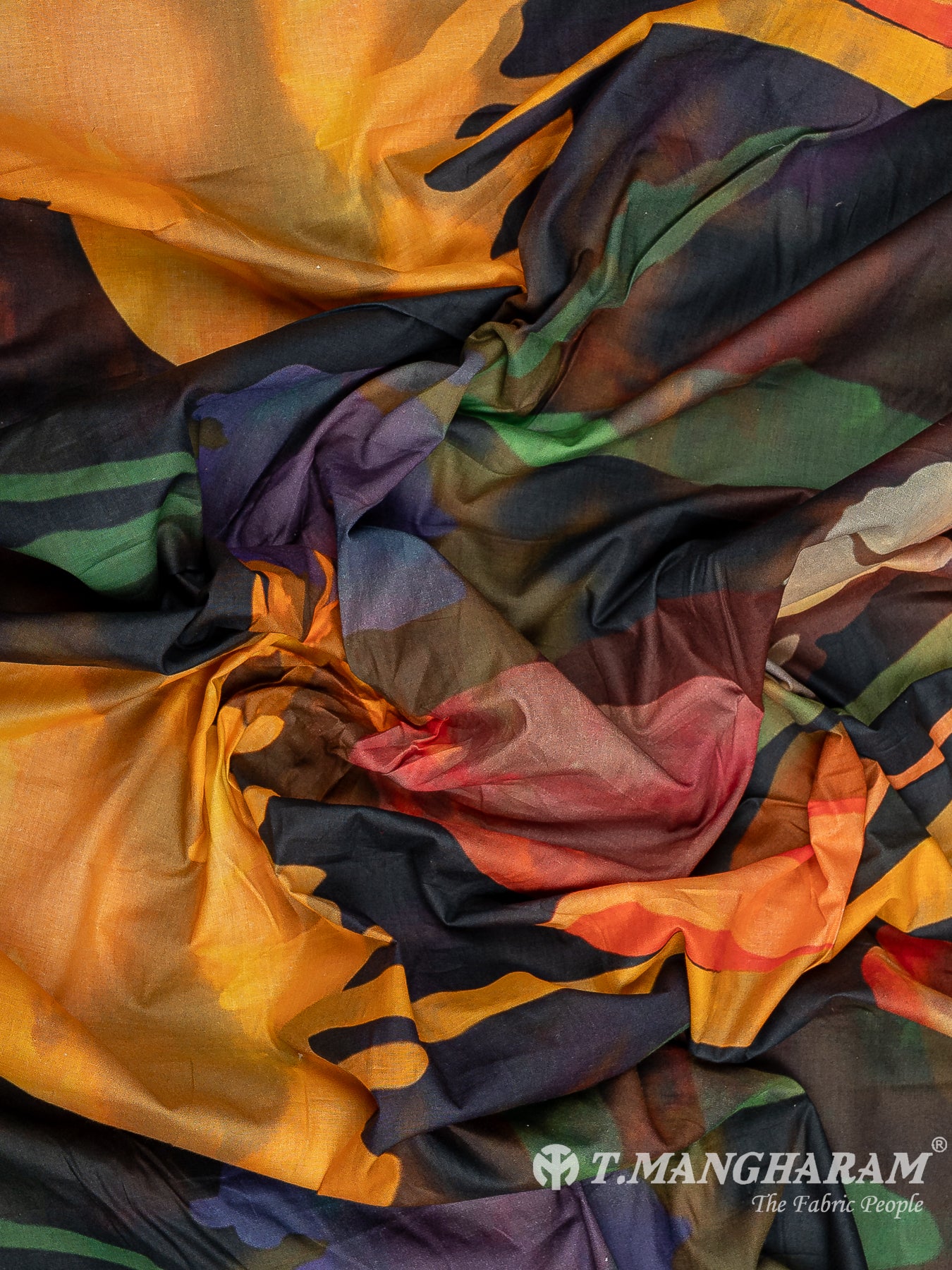 Black Cotton Fabric - EC12374