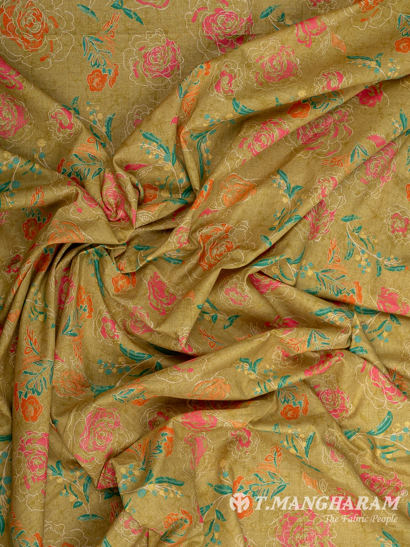 Green Cotton Fabric - EC12373