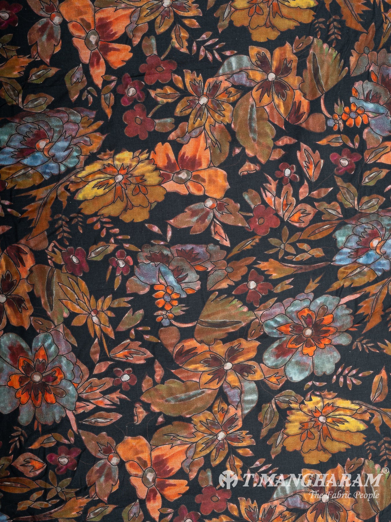 Black Cotton Fabric - EC12372
