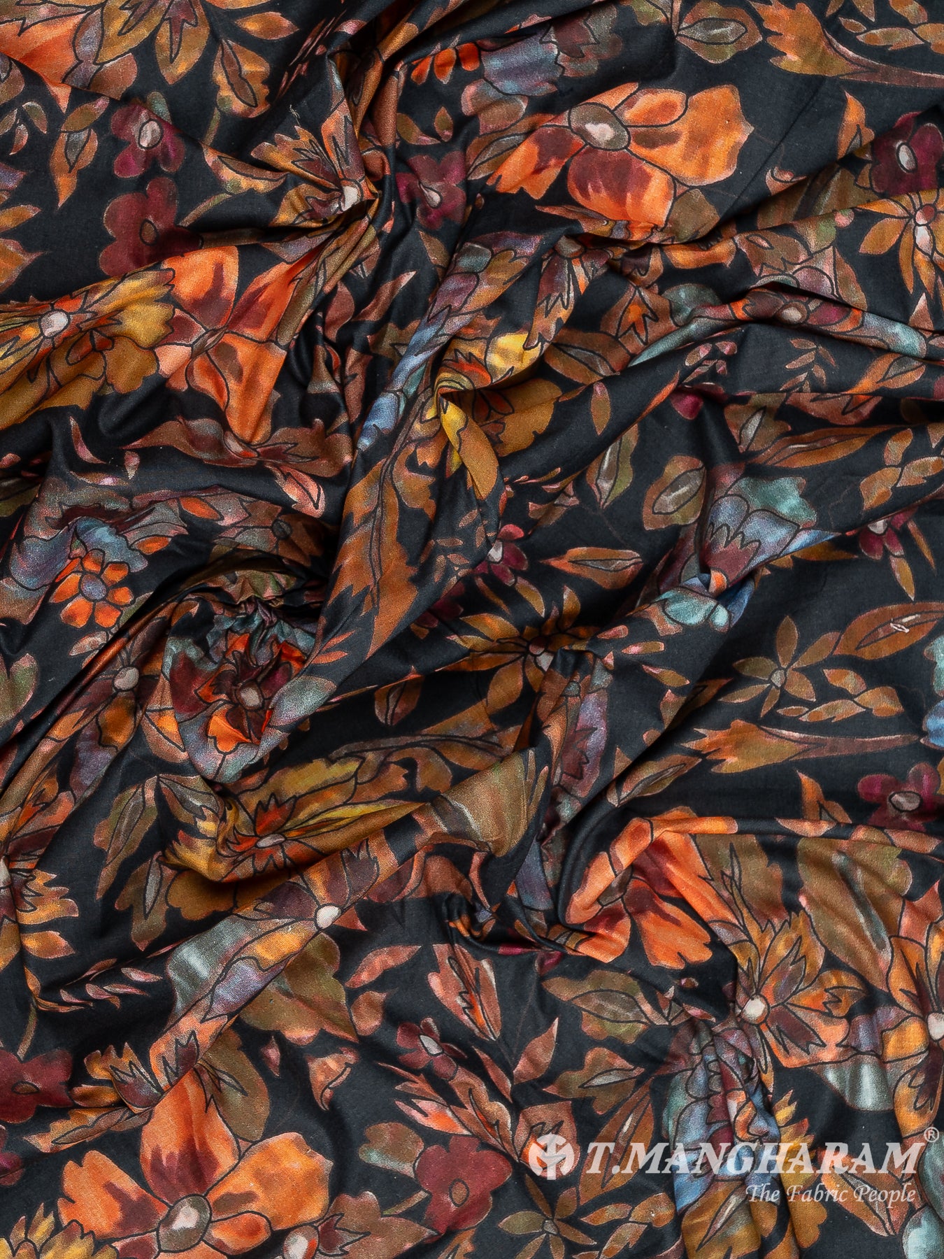 Black Cotton Fabric - EC12372