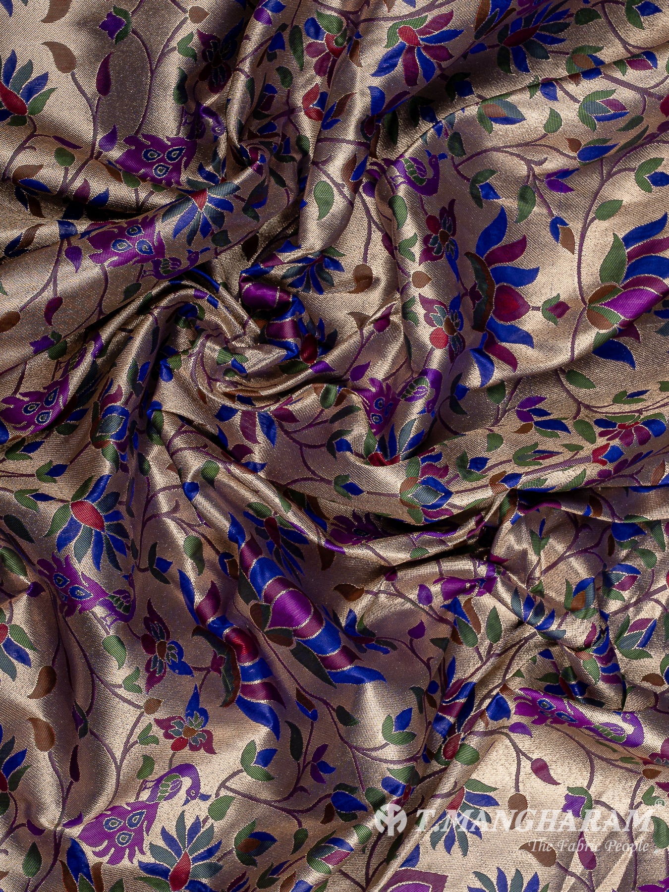 Biege Banaras Fabric - EC12469