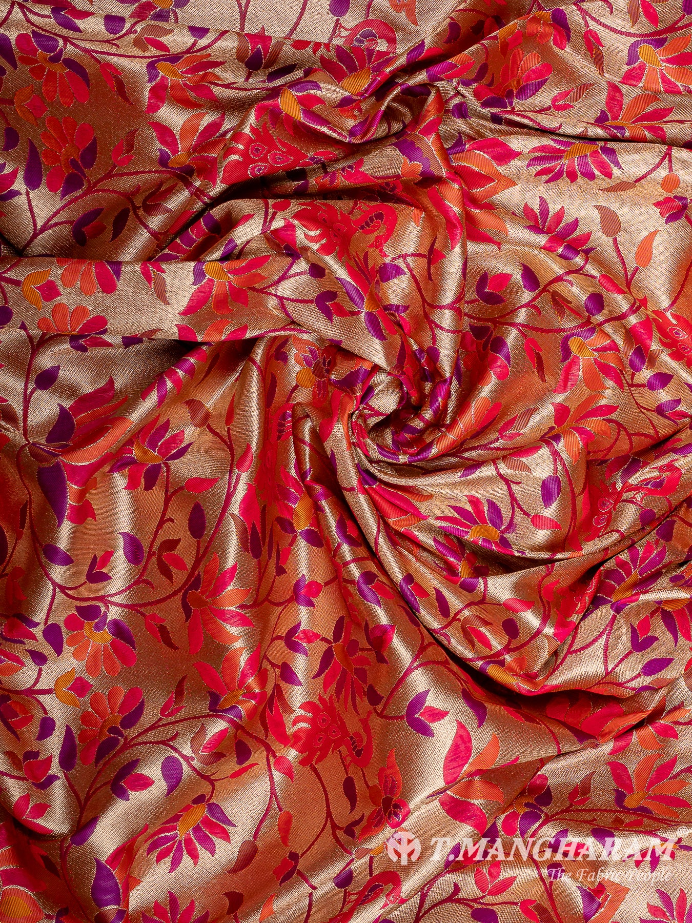 Gold Banaras Fabric - EC12467