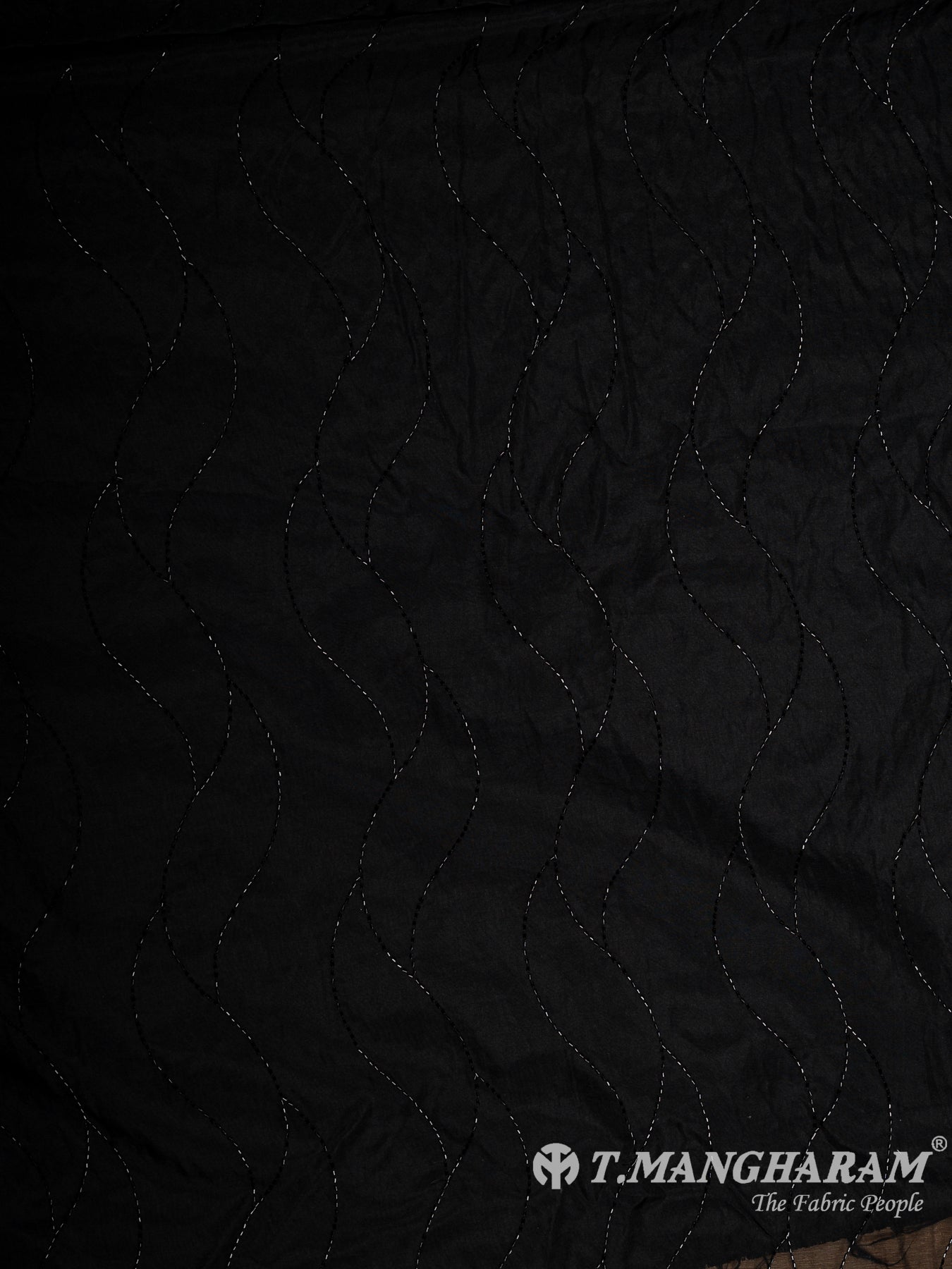 Black Organza Fabric - EC12017