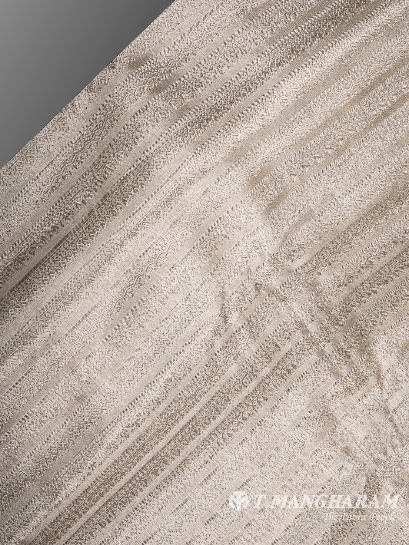 Cream Banaras Fabric - EC12068