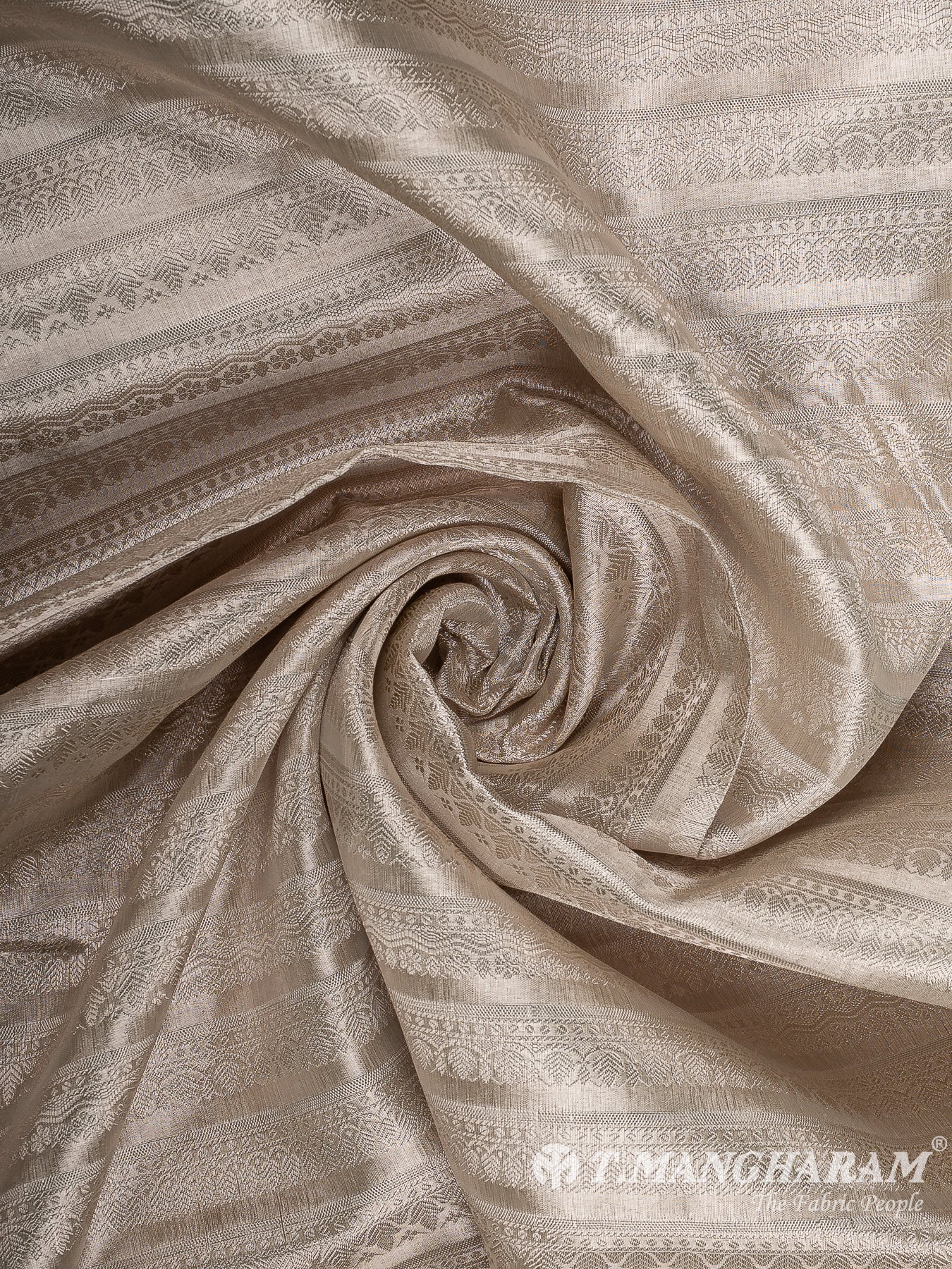 Cream Banaras Fabric - EC12068