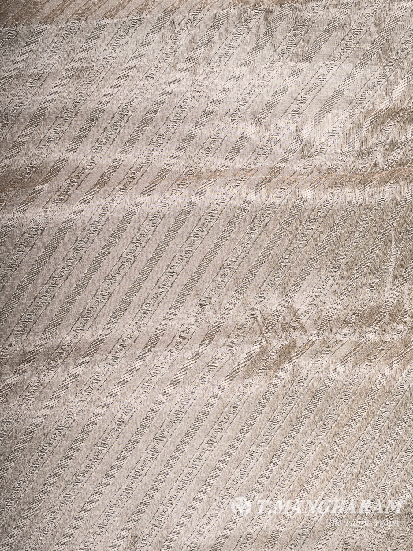 Cream Banaras Fabric - EC12069