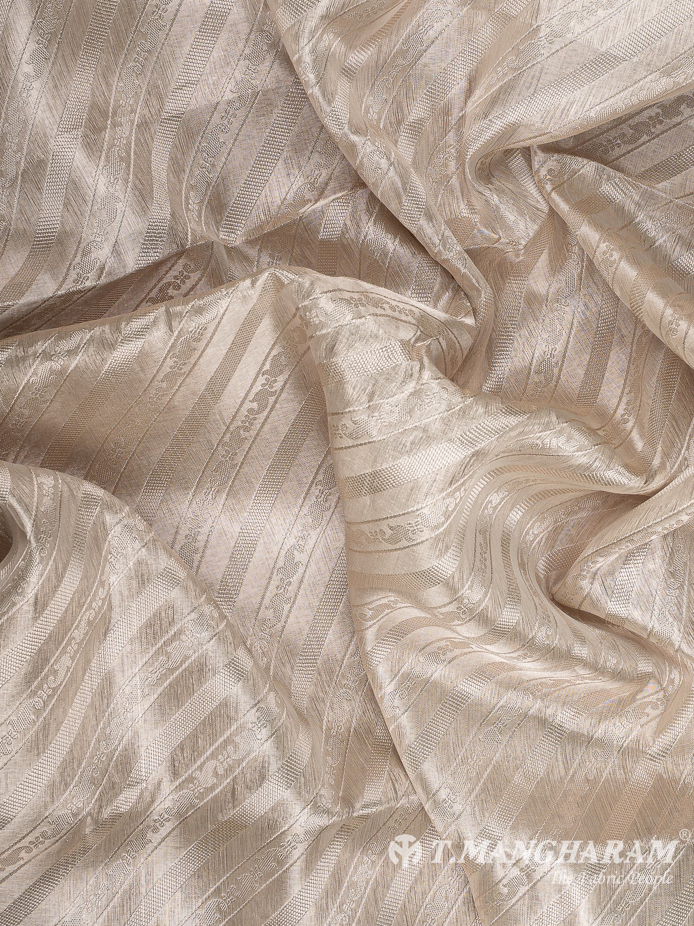 Cream Banaras Fabric - EC12069