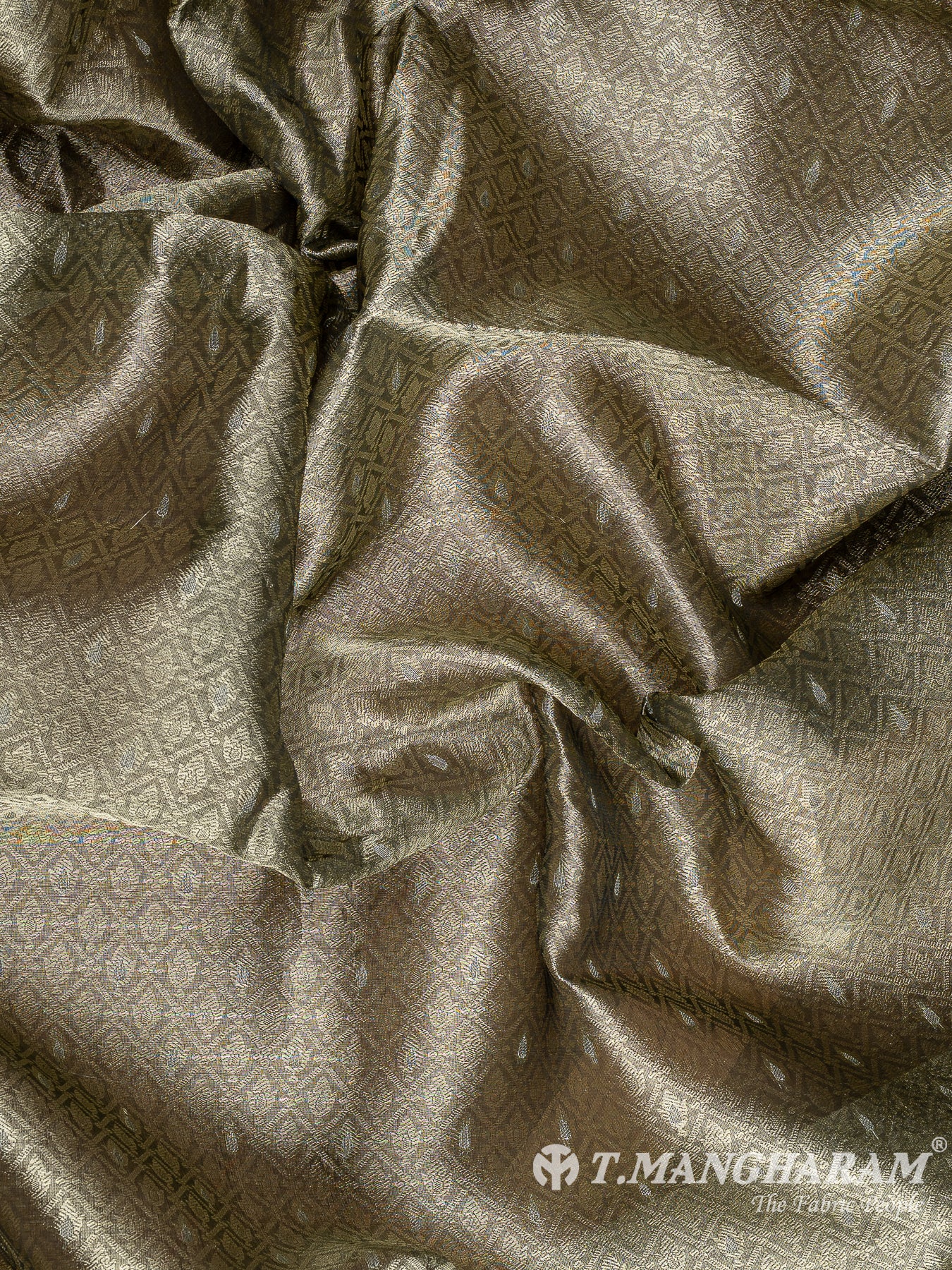 Green Banaras Fabric - EC12066