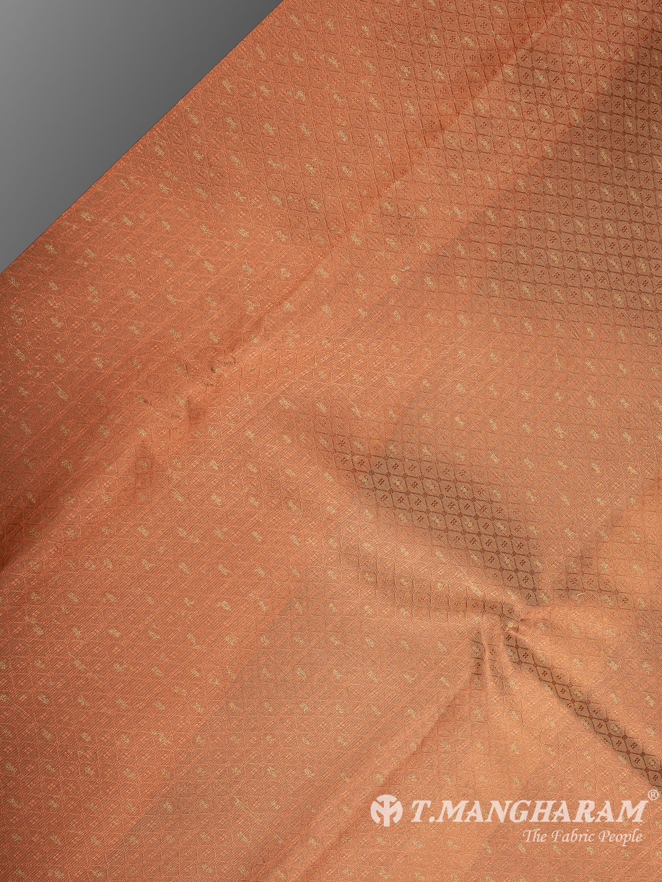 Orange Banaras Fabric - EC12067