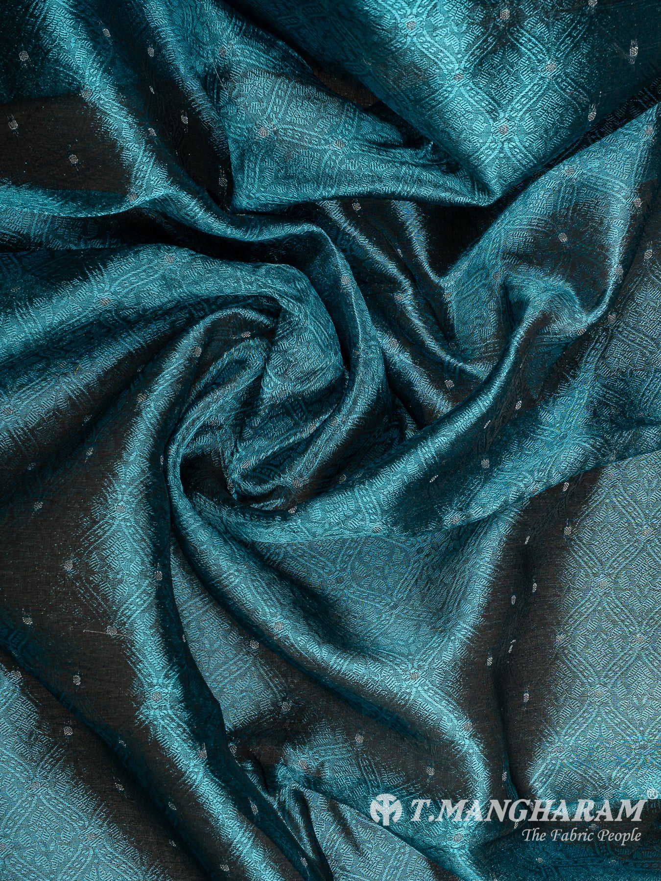 Blue Banaras Fabric - EC12050