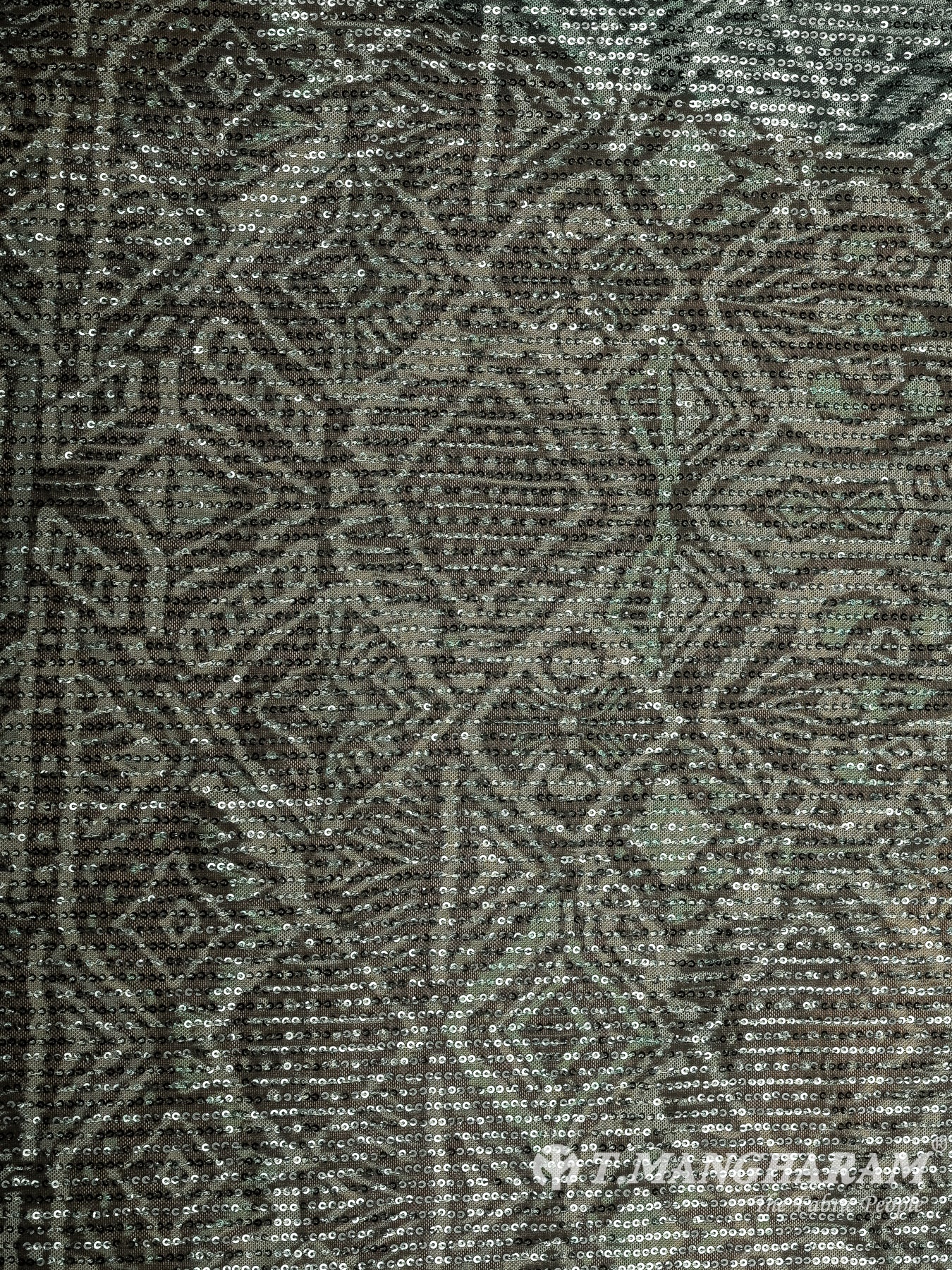 Green Georgette Fabric - EB9563