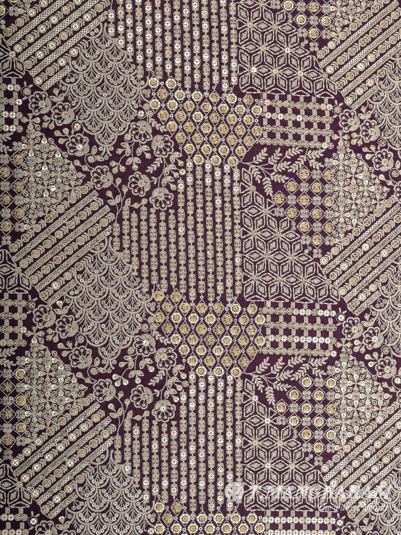 Purple Georgette Fabric - EC12544