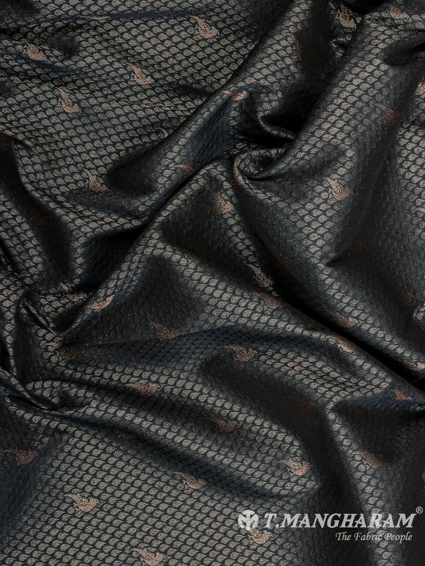 Blue Banaras Fabric - EB9537