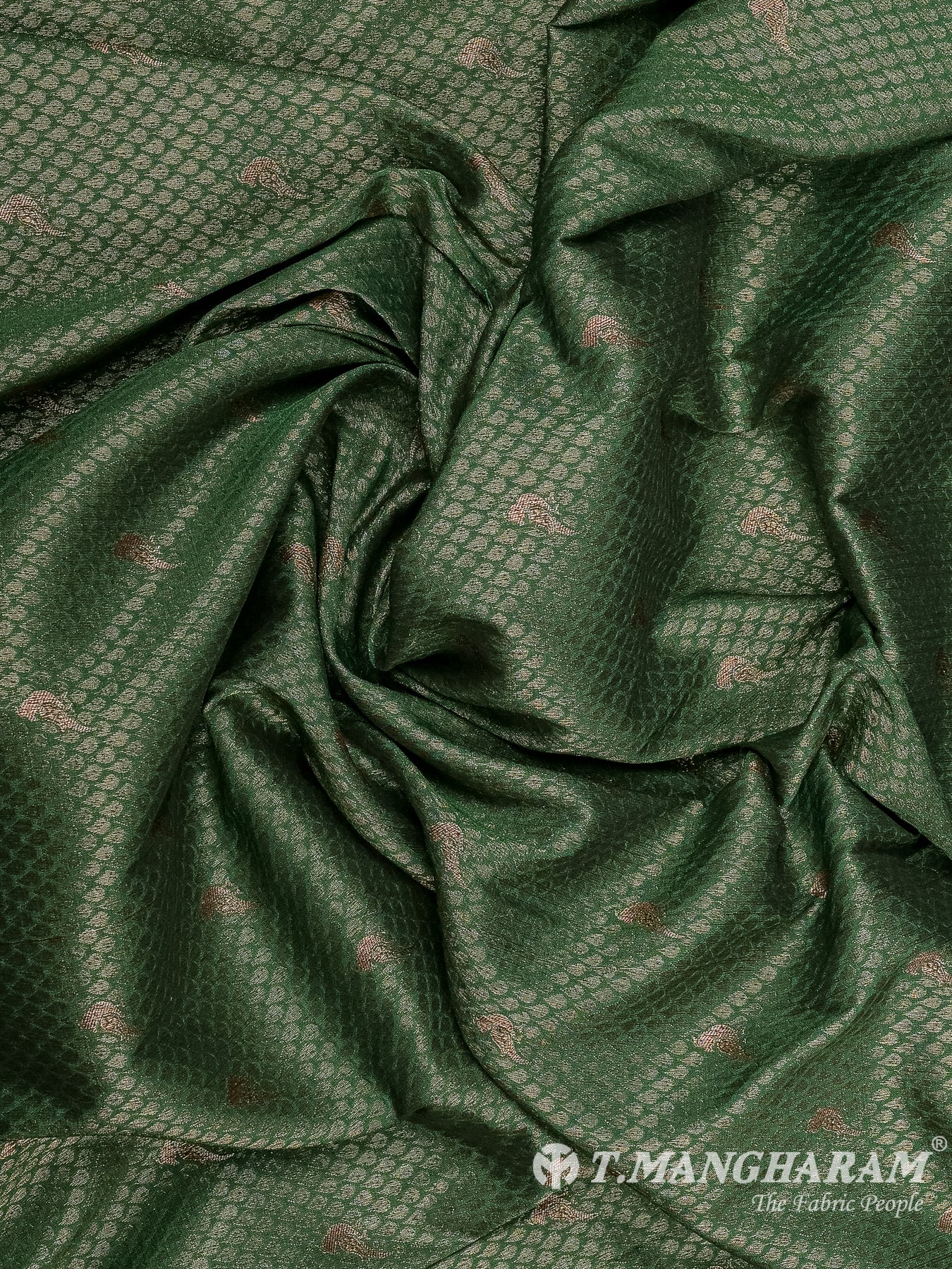 Green Banaras Fabric - EB9532