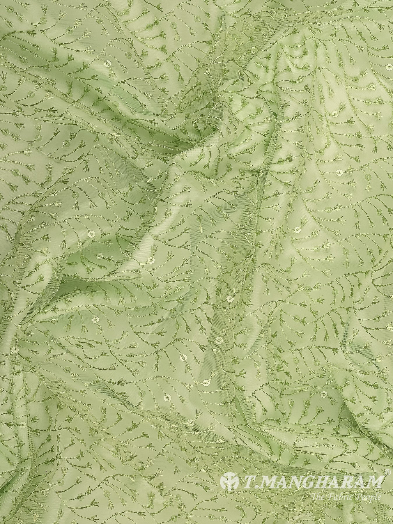 Green Fancy Net Fabric - EB9517