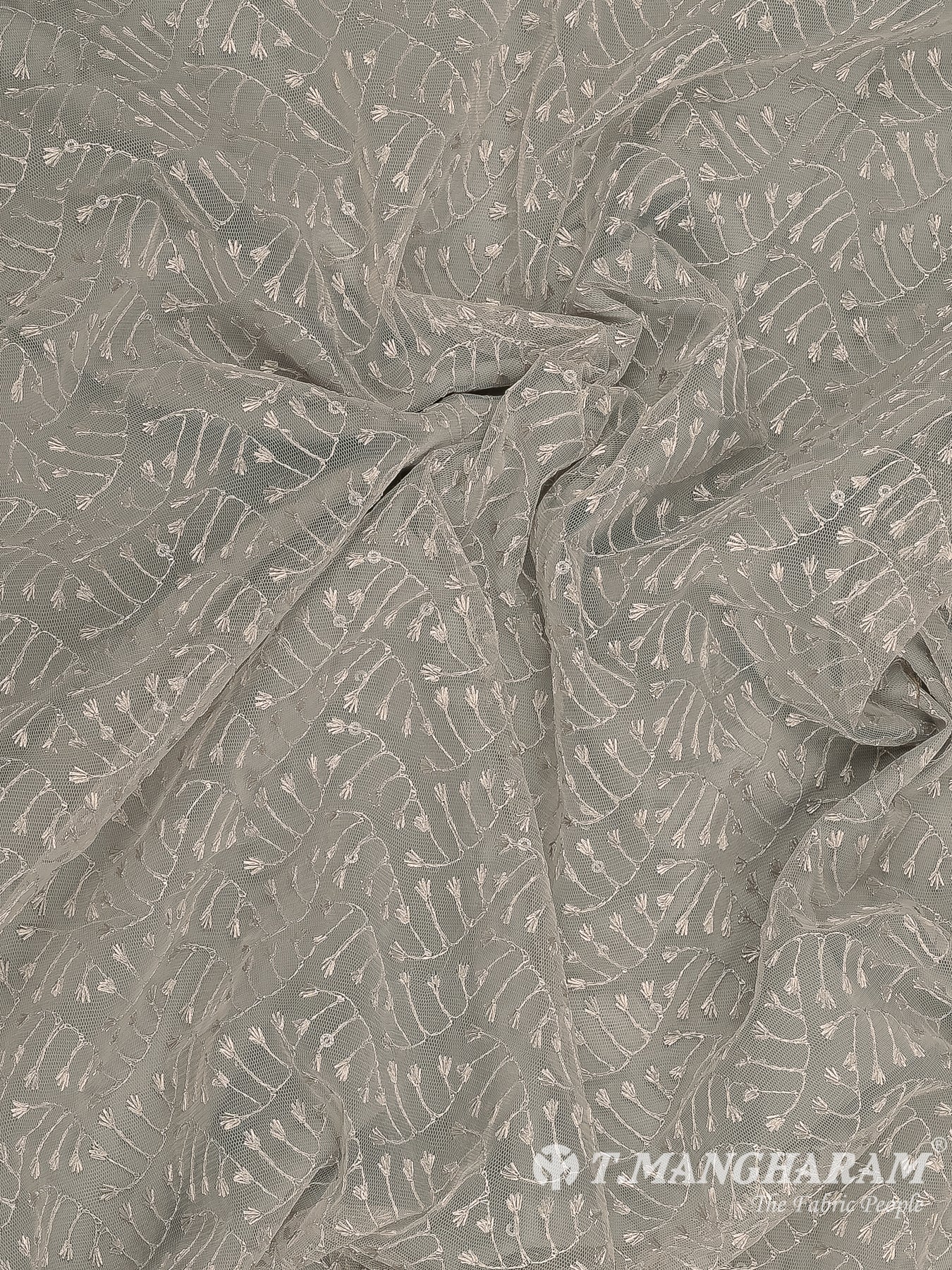 Beige Fancy Net Fabric - EB9521