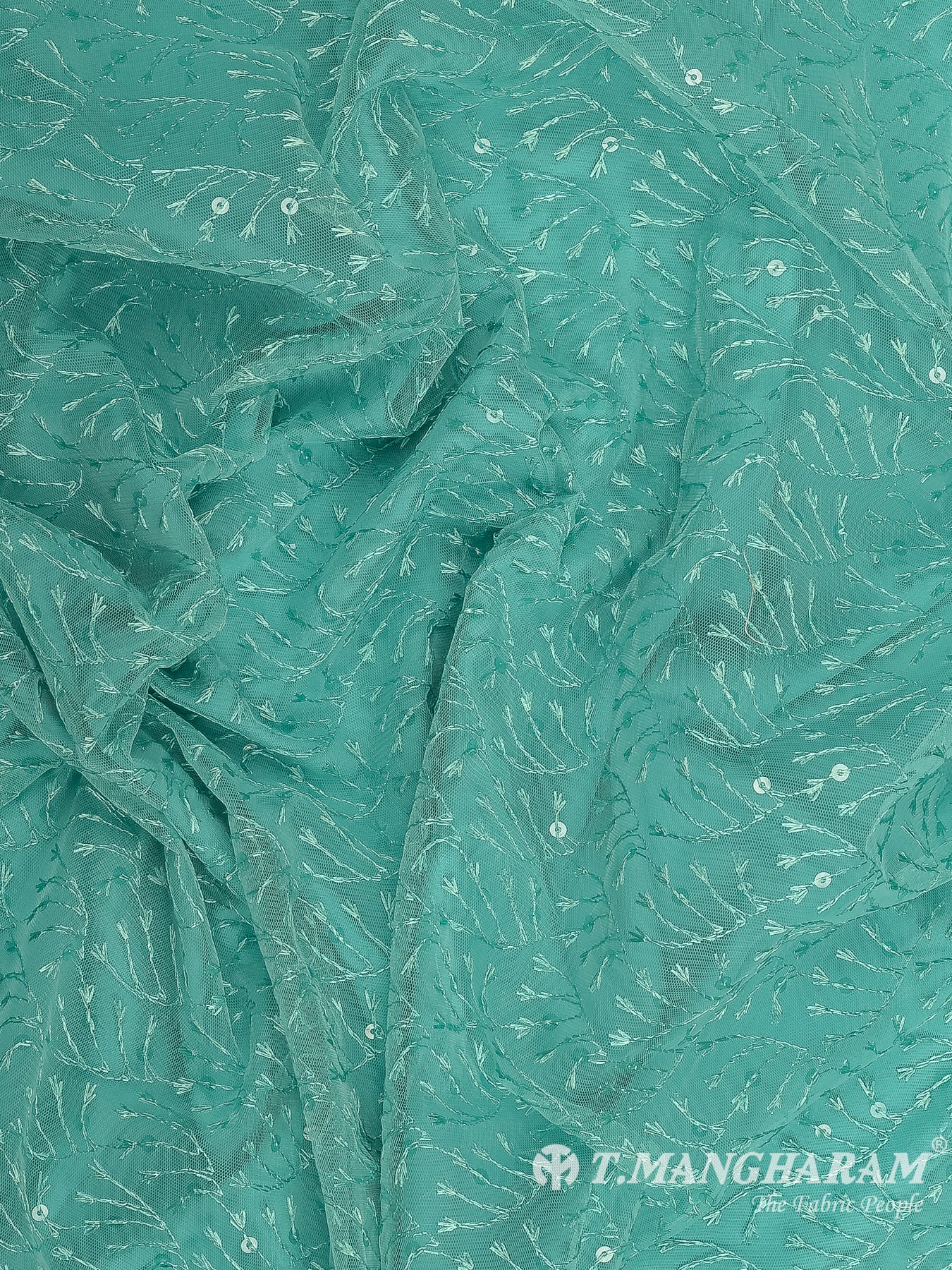 Green Fancy Net Fabric - EB9518