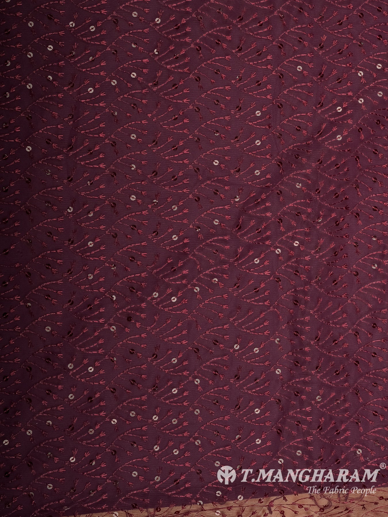 Wine Fancy Net Fabric - EB9520