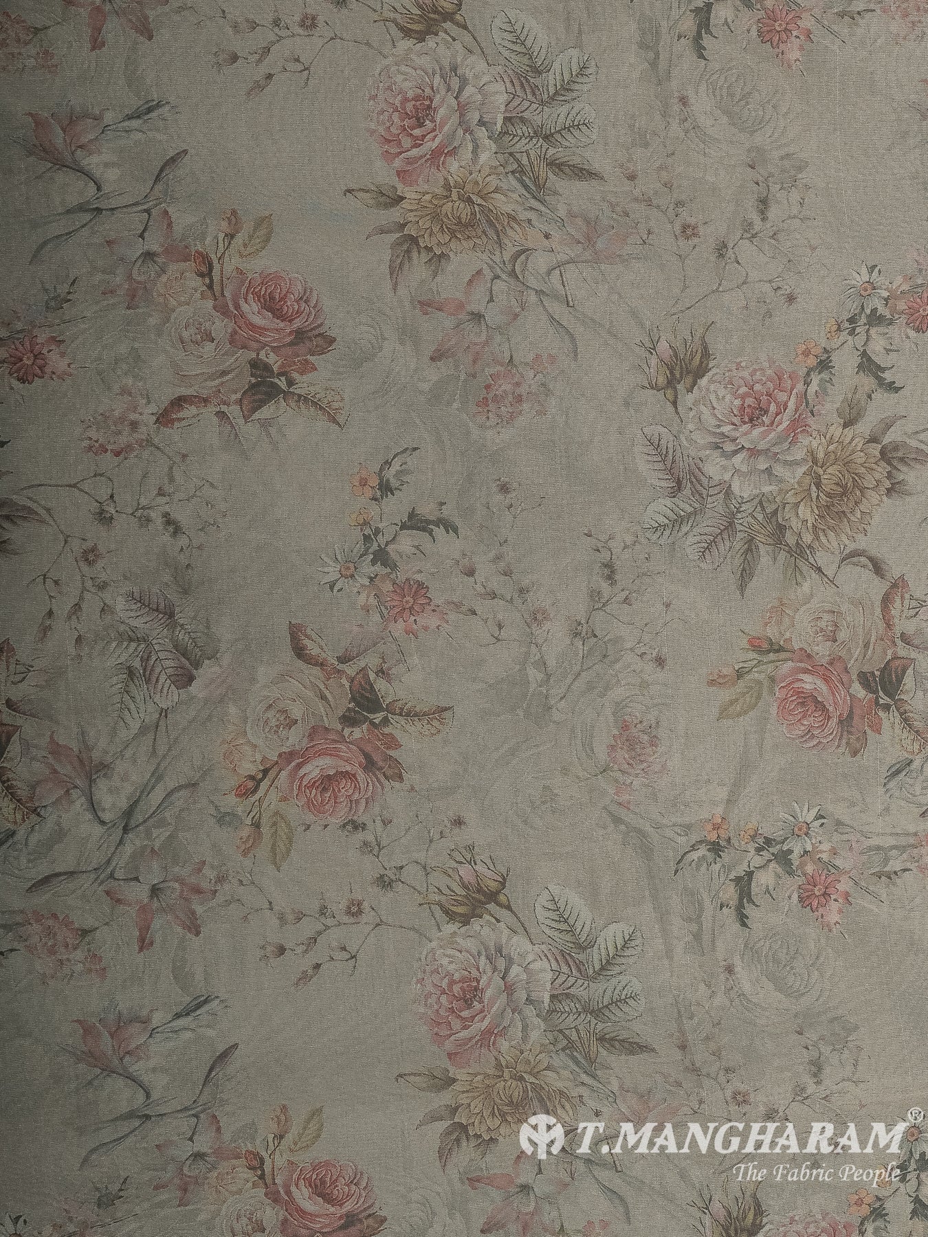 Grey Organza Fabric - EX00032
