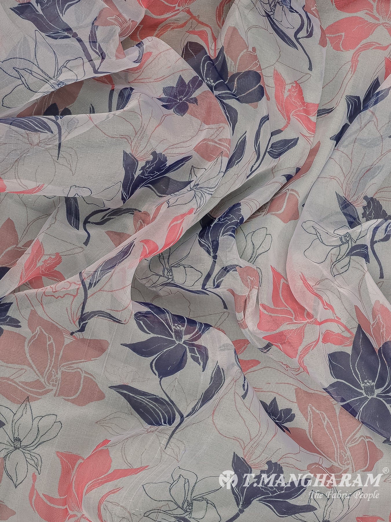 White Organza Fabric - EX00033