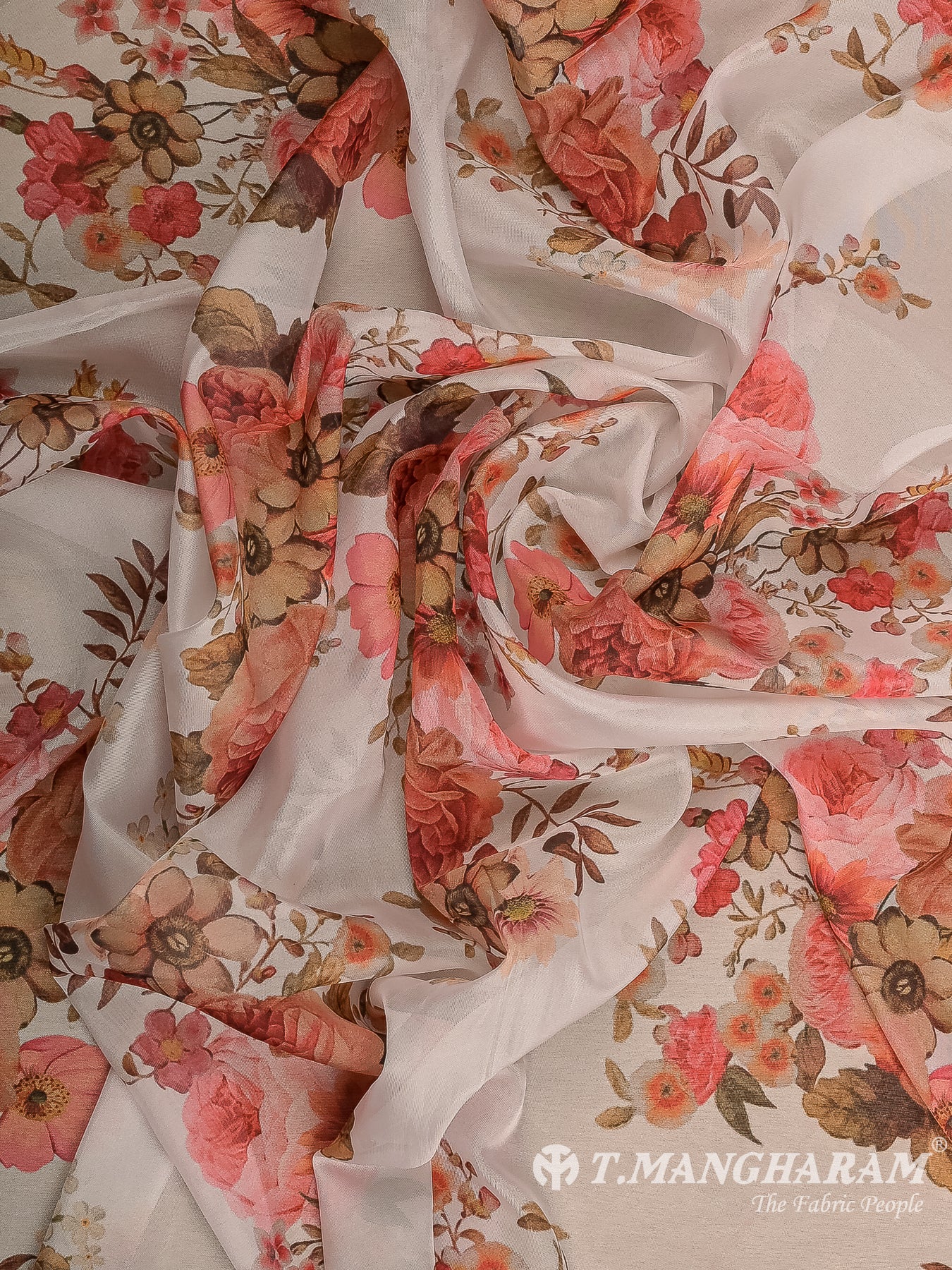 White Organza Fabric - EX00012