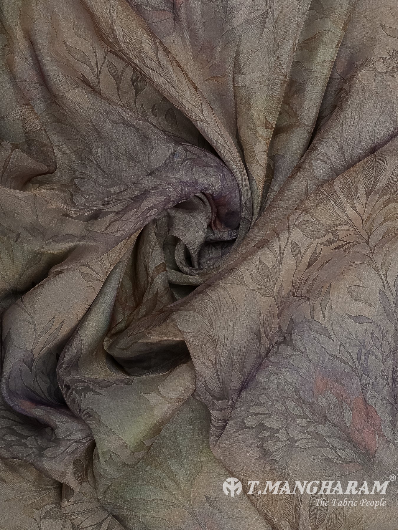 Grey Organza Fabric - EX00021