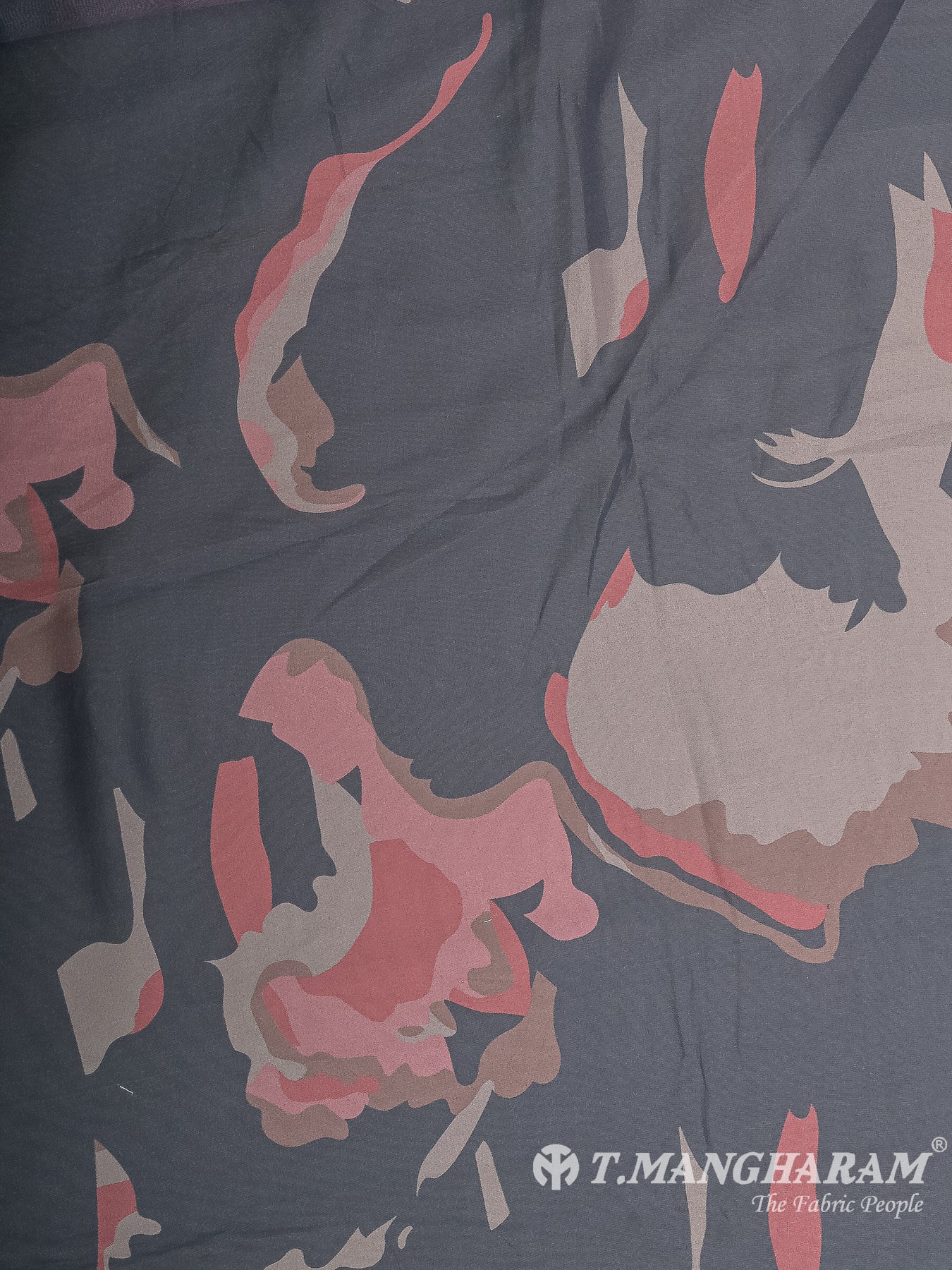 Ash Blue Organza Fabric - EX00026