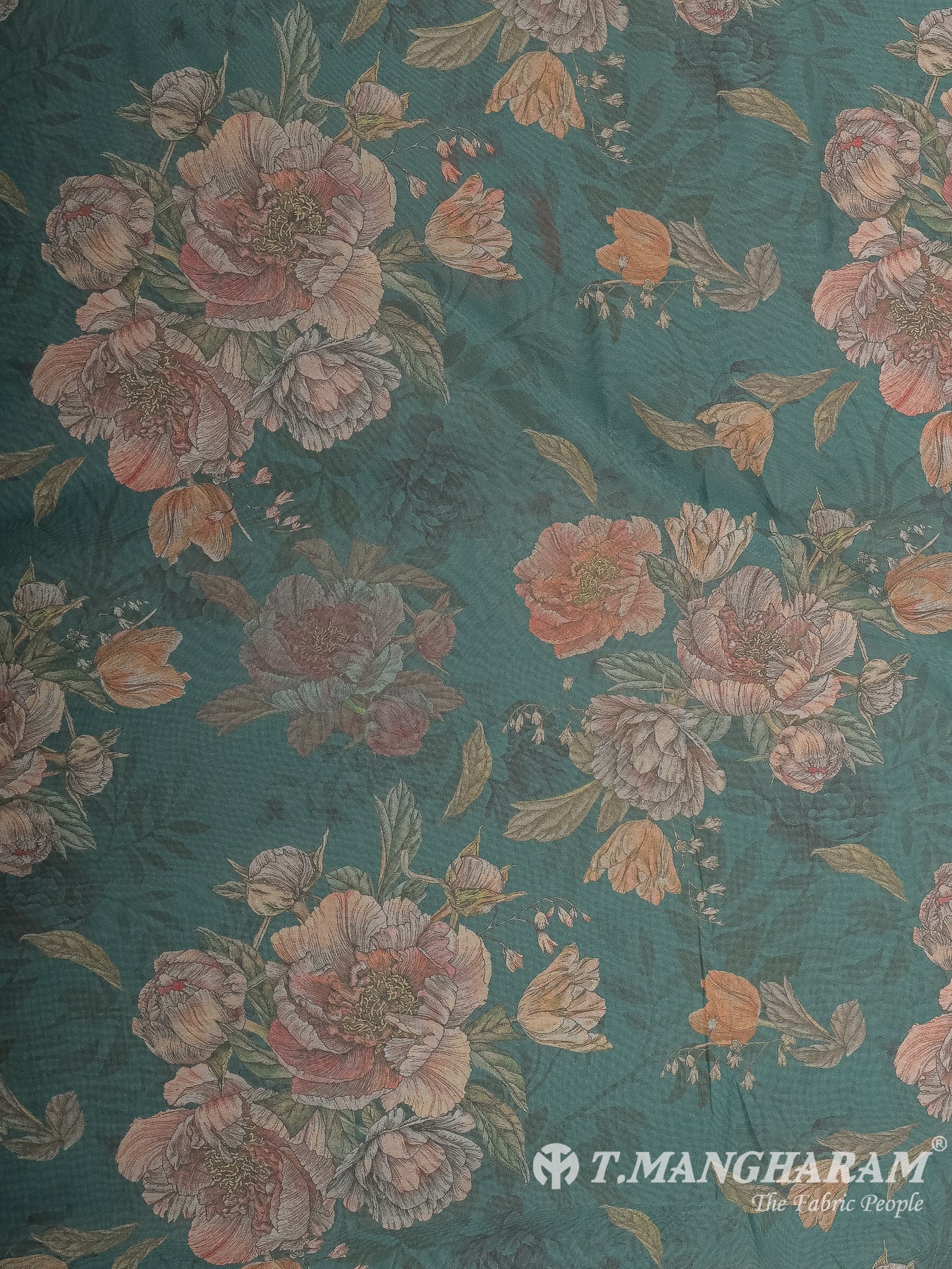 Green Organza Fabric - EX00016