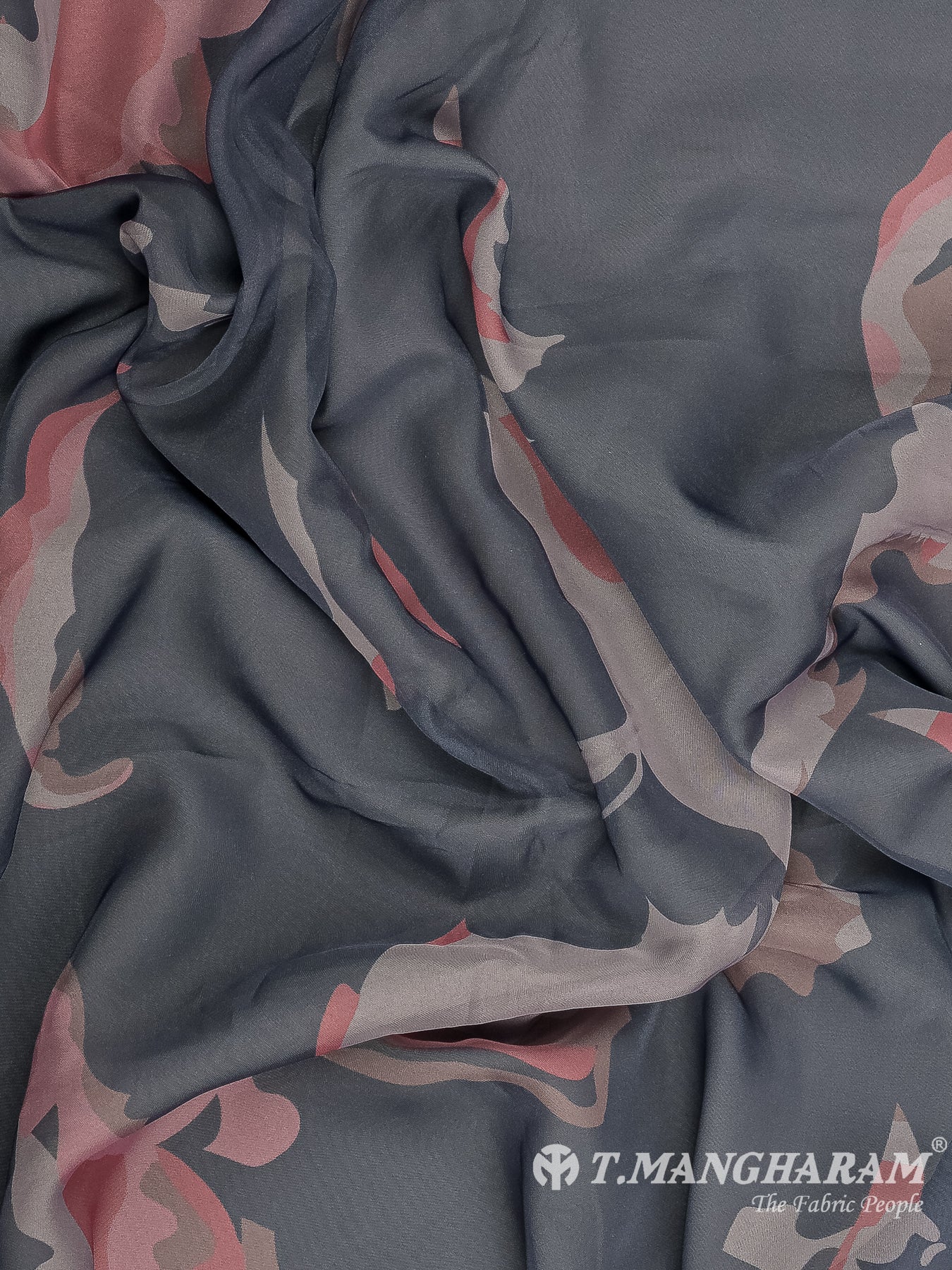 Ash Blue Organza Fabric - EX00029