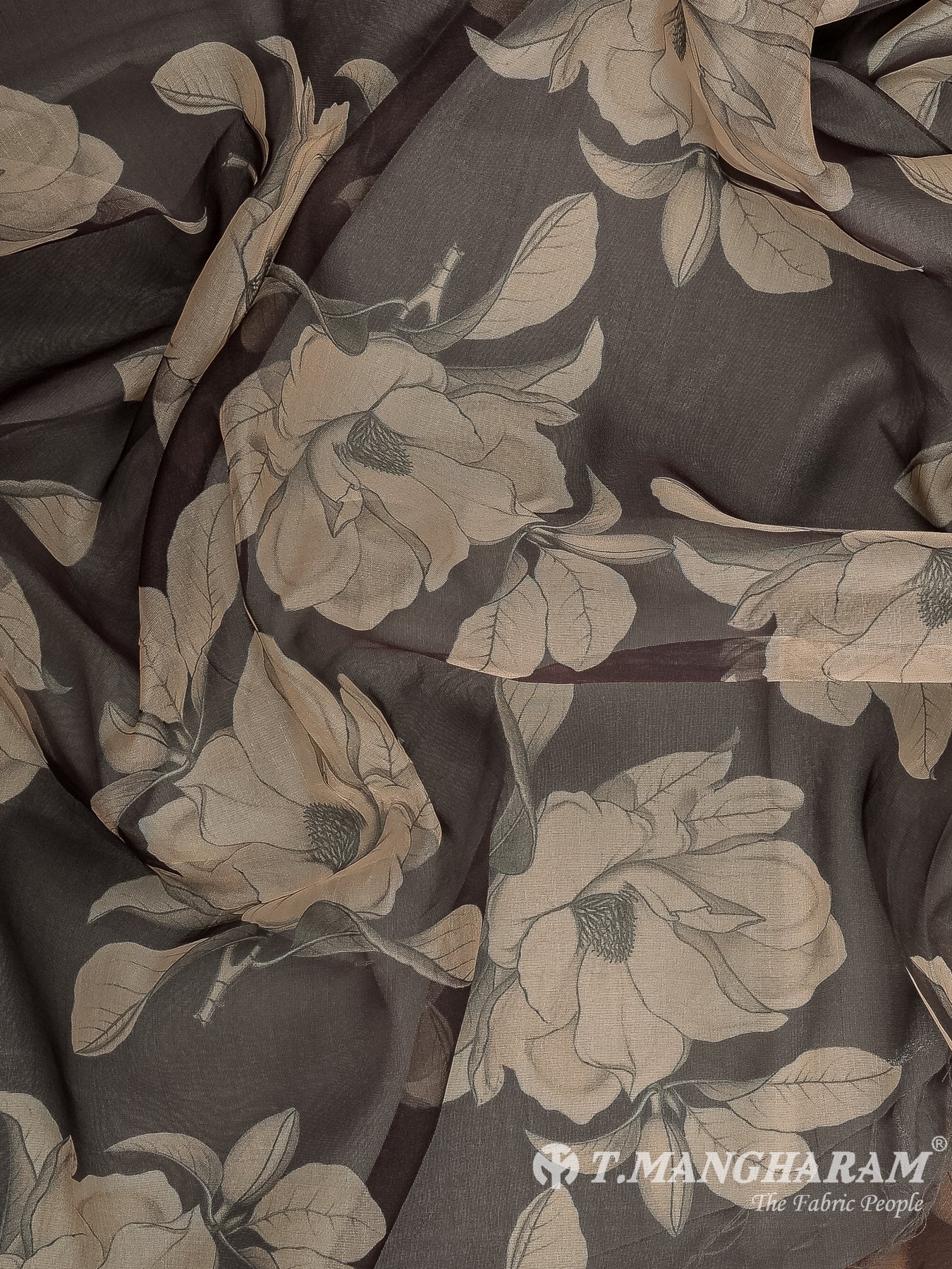 Black Organza Fabric - EX00017
