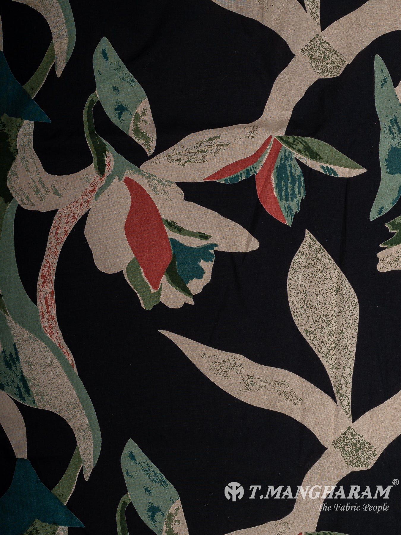 Black Cotton Fabric - EC12262
