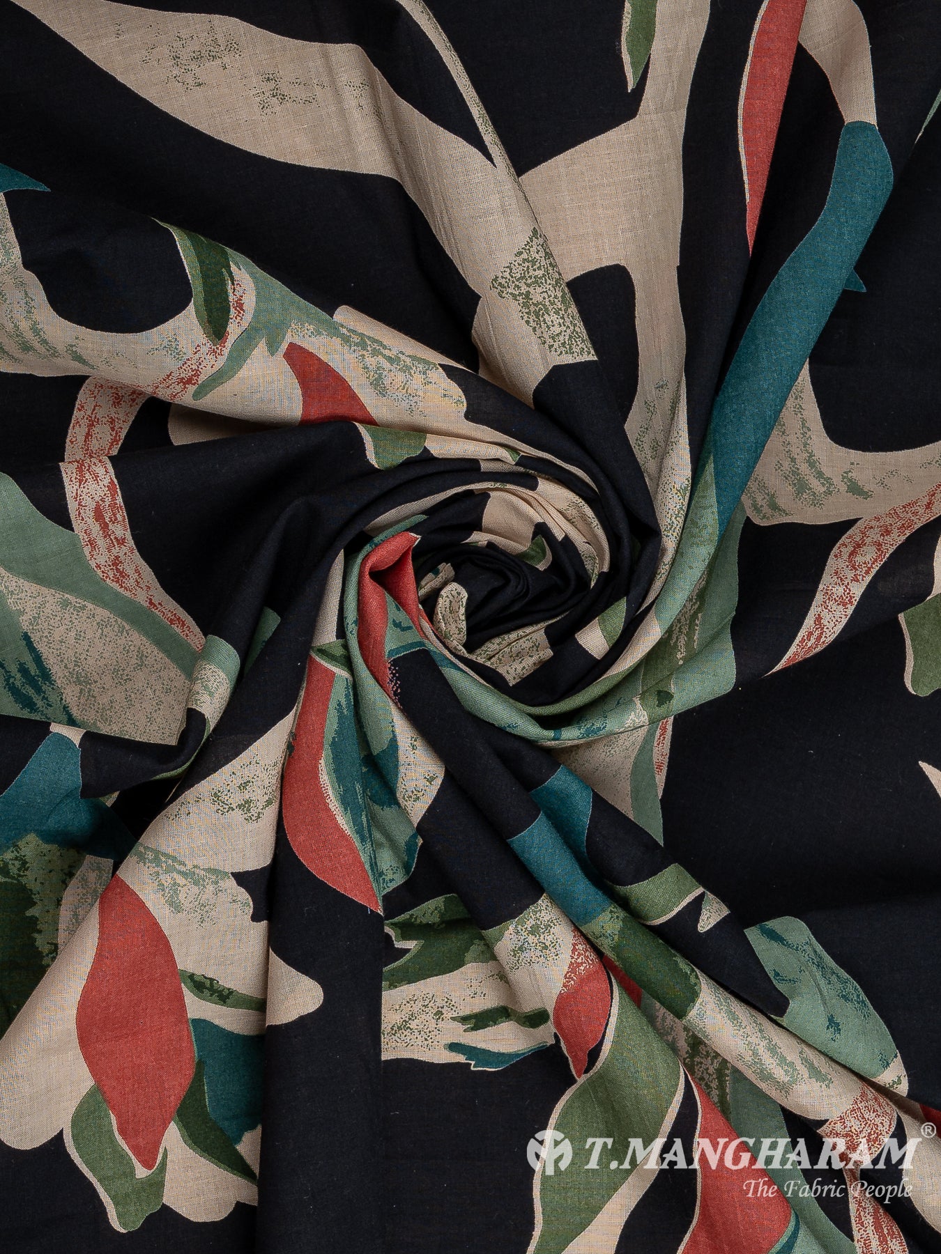Black Cotton Fabric - EC12262