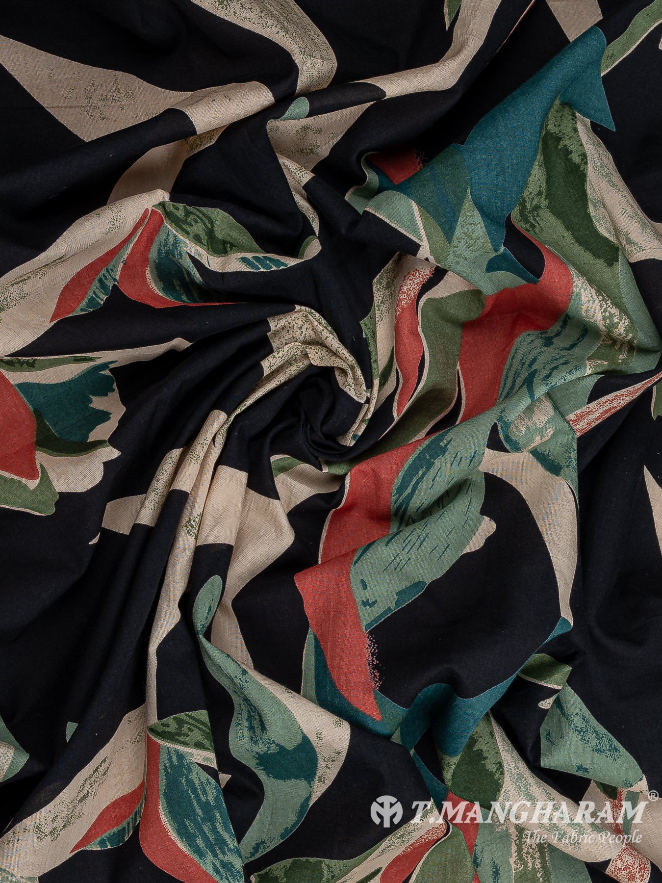 Black Cotton Fabric - EC12262